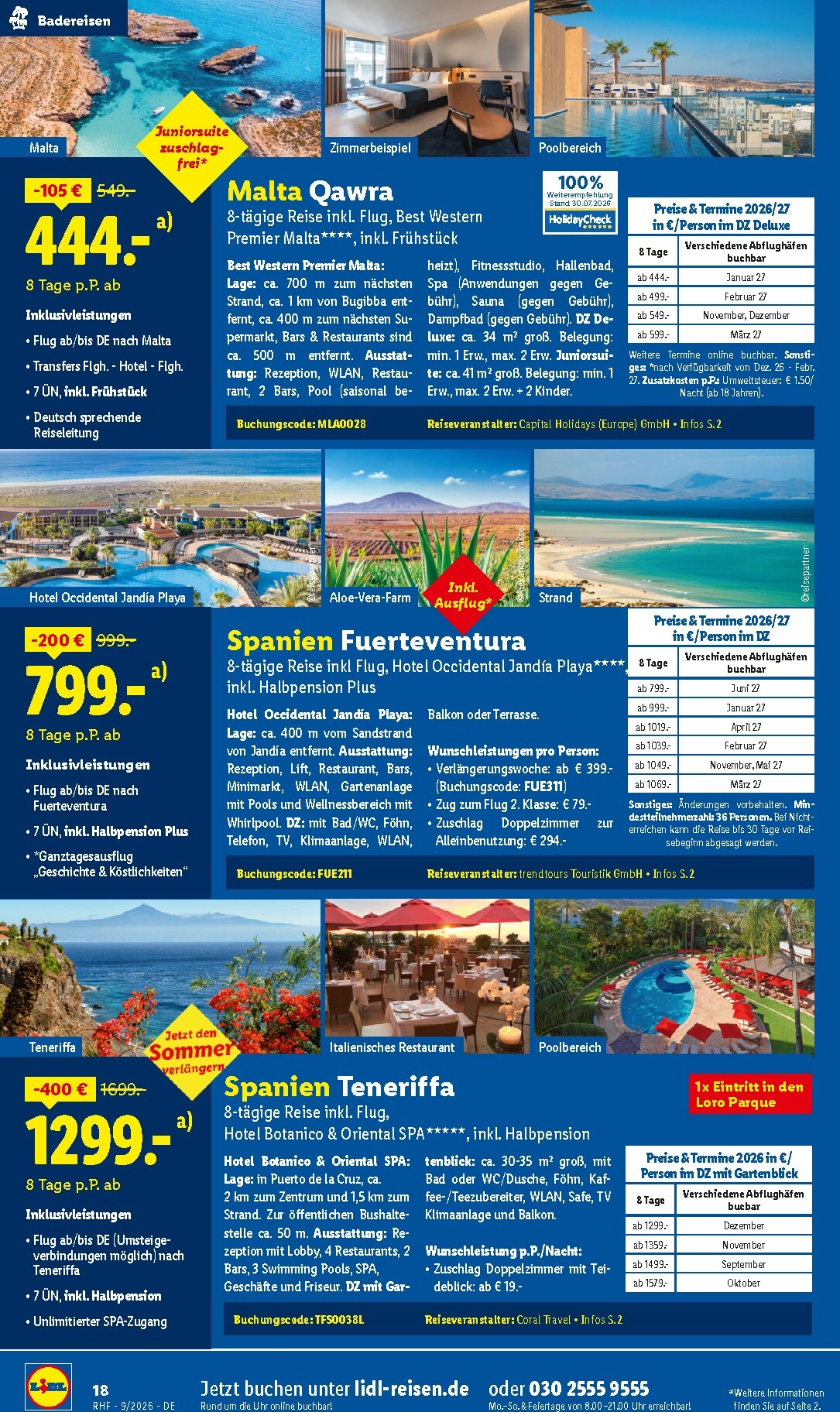 lidl - Lidl - Reise-Highlights Prospekt nächste Woche – von Samstag 29.08.2026 bis Mittwoch 30.09.2026 - page: 18