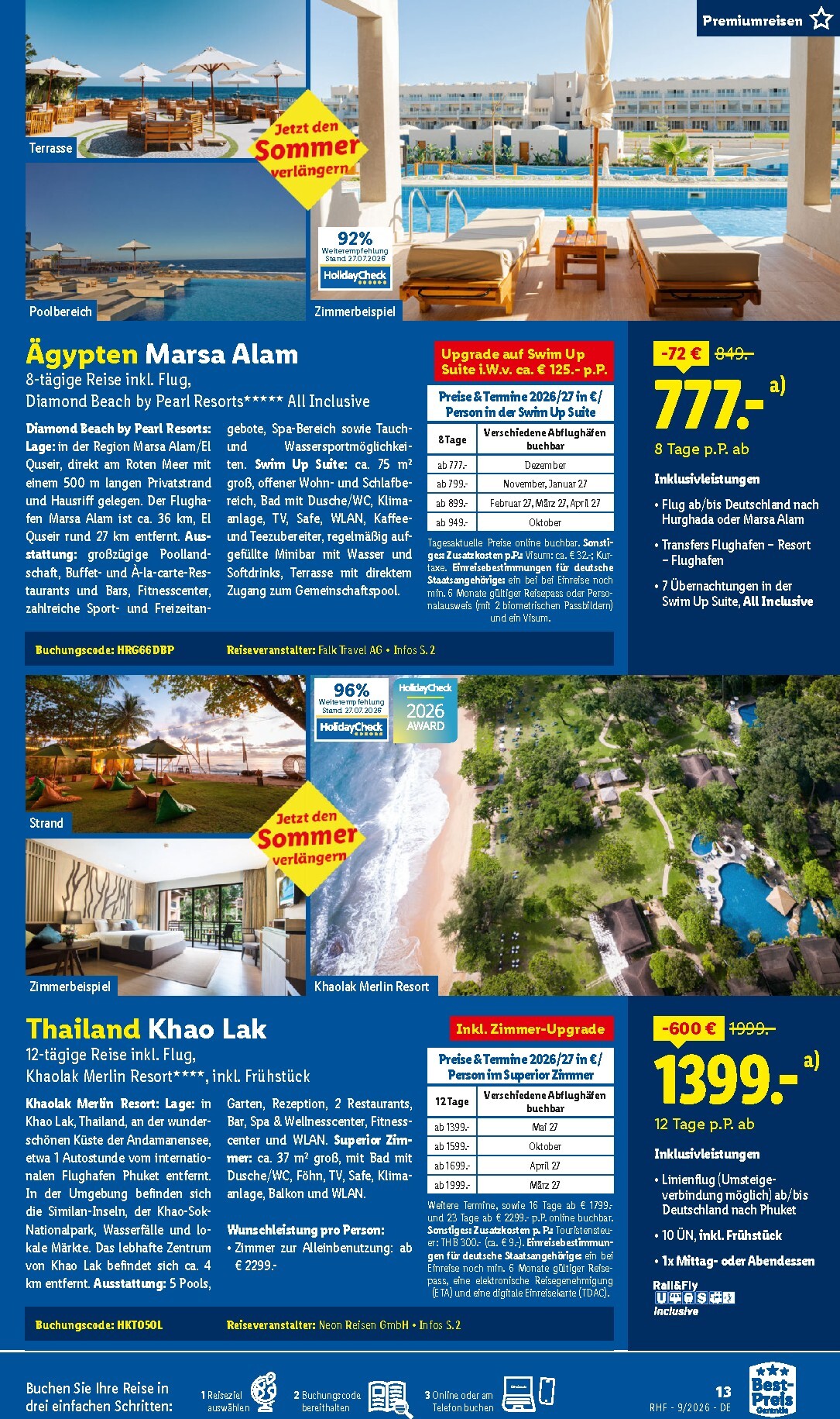 lidl - Lidl - Reise-Highlights Prospekt nächste Woche – von Samstag 29.08.2026 bis Mittwoch 30.09.2026 - page: 13