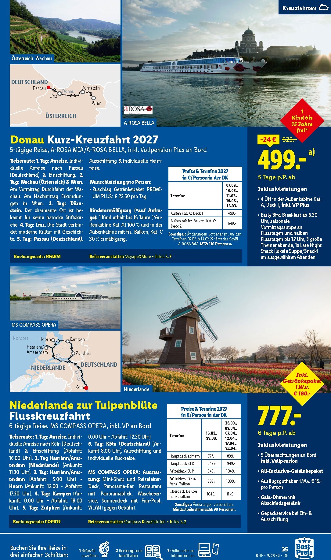 lidl - Lidl - Reise-Highlights Prospekt nächste Woche – von Samstag 29.08.2026 bis Mittwoch 30.09.2026 - page: 35
