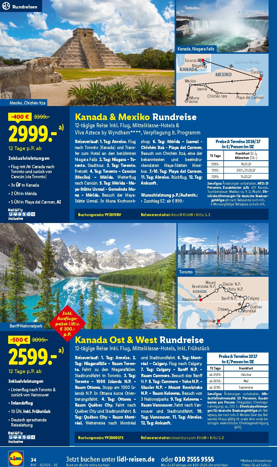 lidl - Lidl - Reise-Highlights Prospekt nächste Woche – von Samstag 29.08.2026 bis Mittwoch 30.09.2026 - page: 34