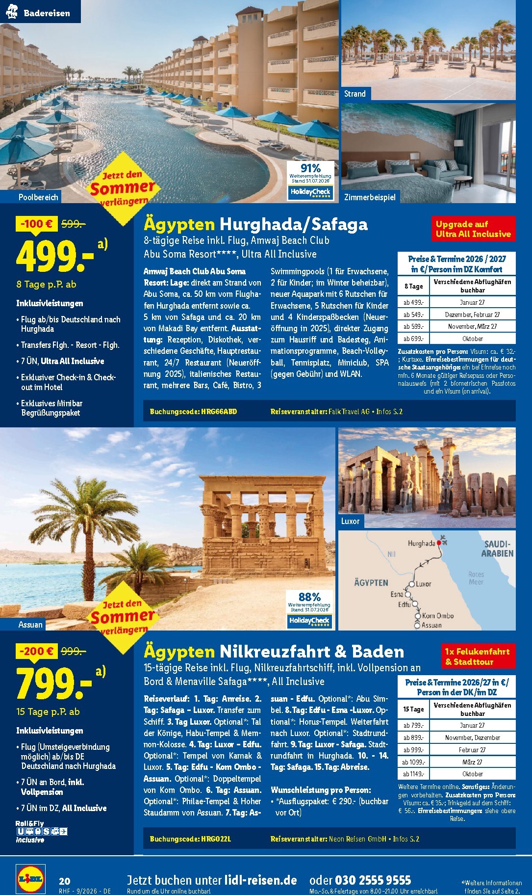 lidl - Lidl - Reise-Highlights Prospekt nächste Woche – von Samstag 29.08.2026 bis Mittwoch 30.09.2026 - page: 20