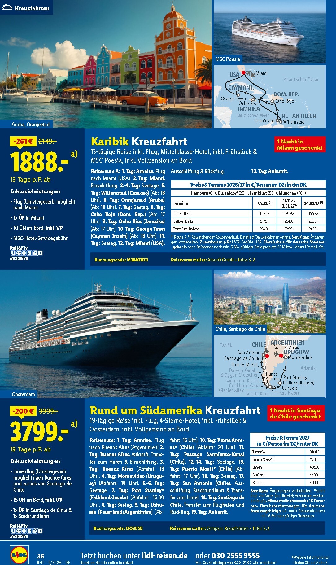 lidl - Lidl - Reise-Highlights Prospekt nächste Woche – von Samstag 29.08.2026 bis Mittwoch 30.09.2026 - page: 36
