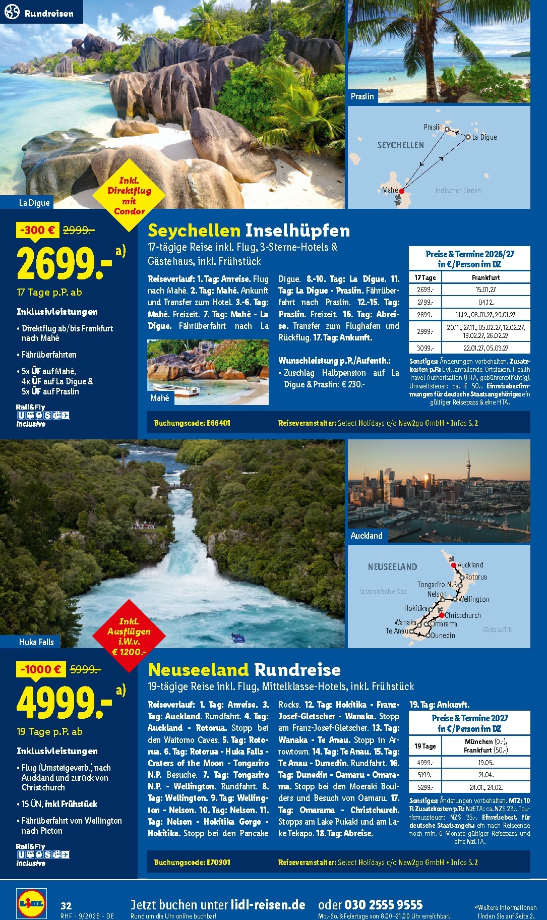 lidl - Lidl - Reise-Highlights Prospekt nächste Woche – von Samstag 29.08.2026 bis Mittwoch 30.09.2026 - page: 32