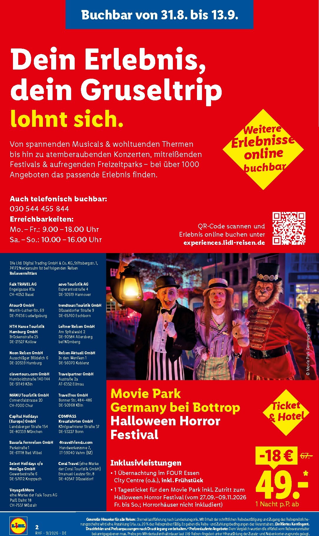 lidl - Lidl - Reise-Highlights Prospekt nächste Woche – von Samstag 29.08.2026 bis Mittwoch 30.09.2026 - page: 2