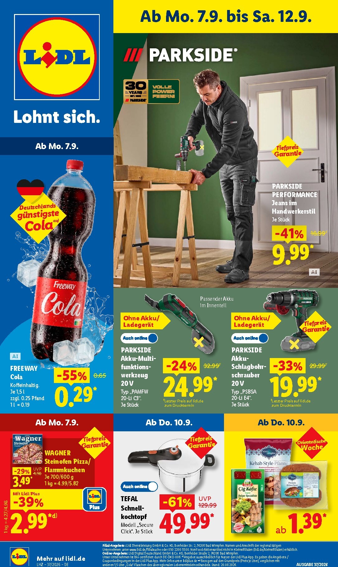 lidl - Lidl Prospekt nächste Woche – von Montag 07.09.2026 bis Samstag 12.09.2026