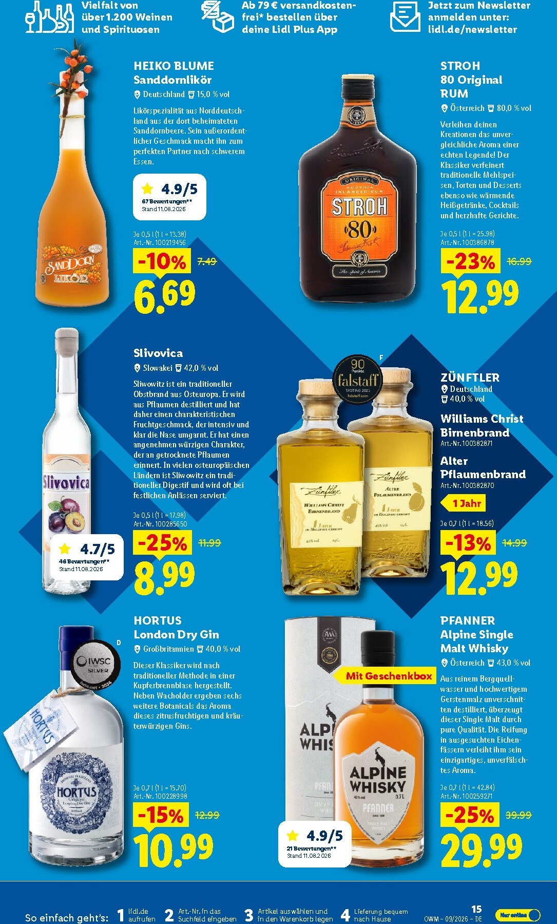 lidl - Lidl - Wein & Spirituosen Prospekt – von Dienstag 01.09.2026 bis Mittwoch 30.09.2026 - page: 15