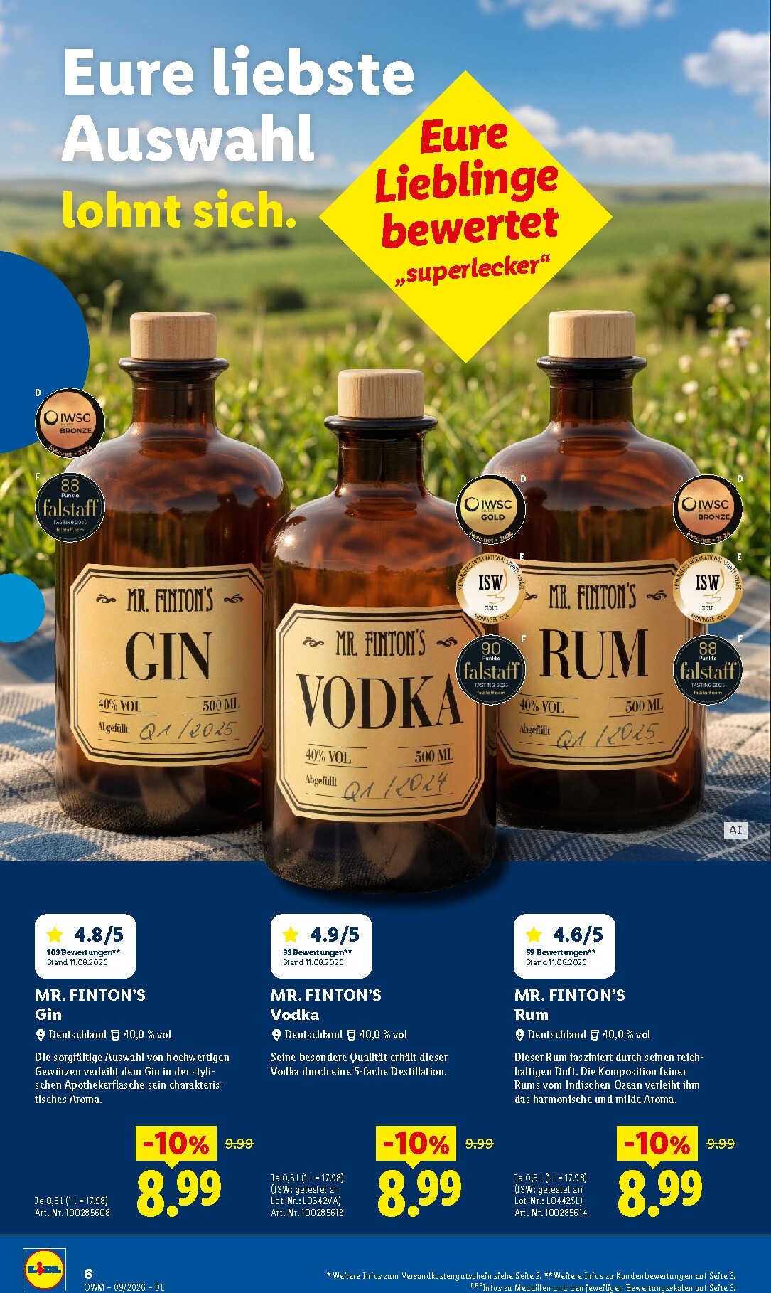 lidl - Lidl - Wein & Spirituosen Prospekt – von Dienstag 01.09.2026 bis Mittwoch 30.09.2026 - page: 6