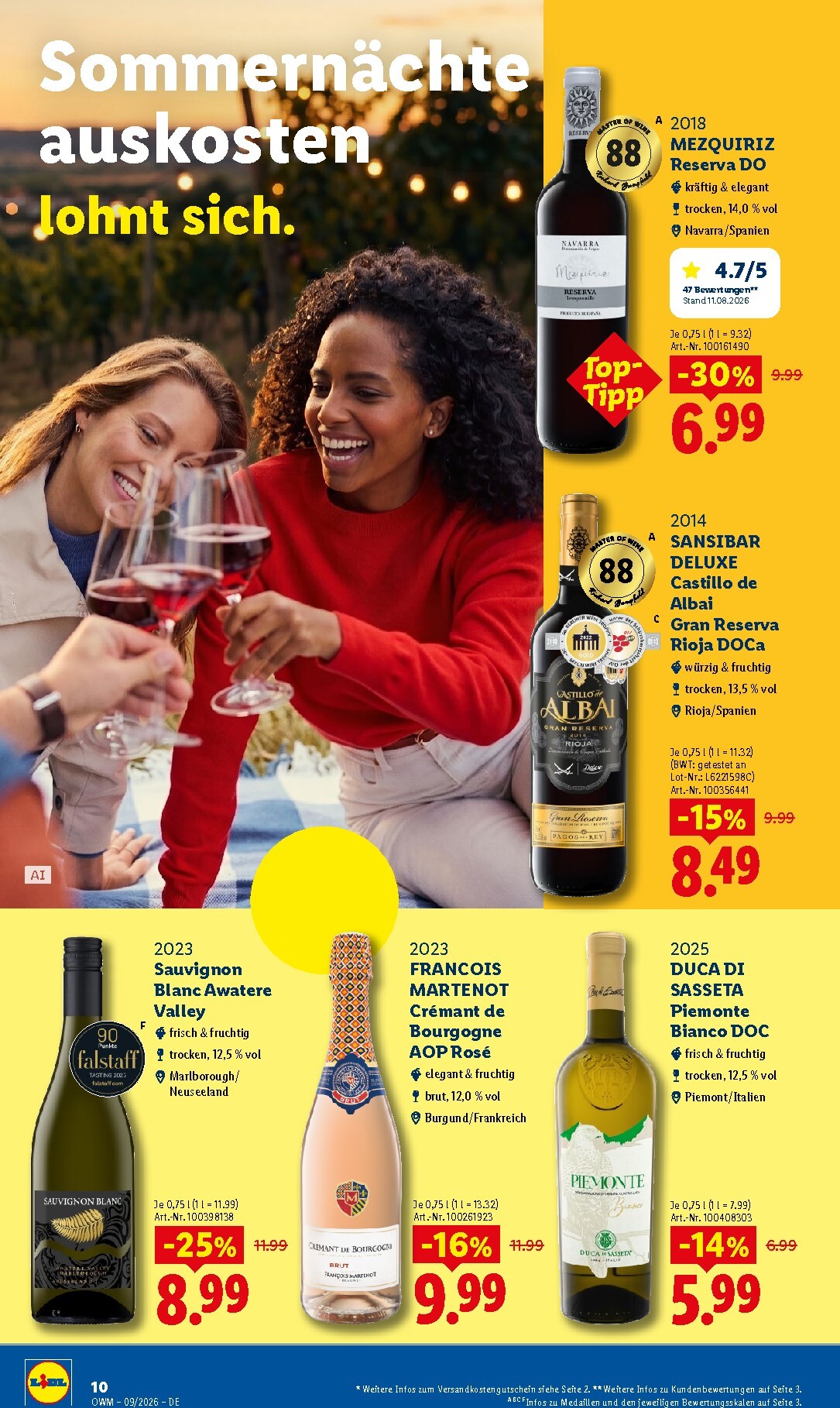 lidl - Lidl - Wein & Spirituosen Prospekt – von Dienstag 01.09.2026 bis Mittwoch 30.09.2026 - page: 10