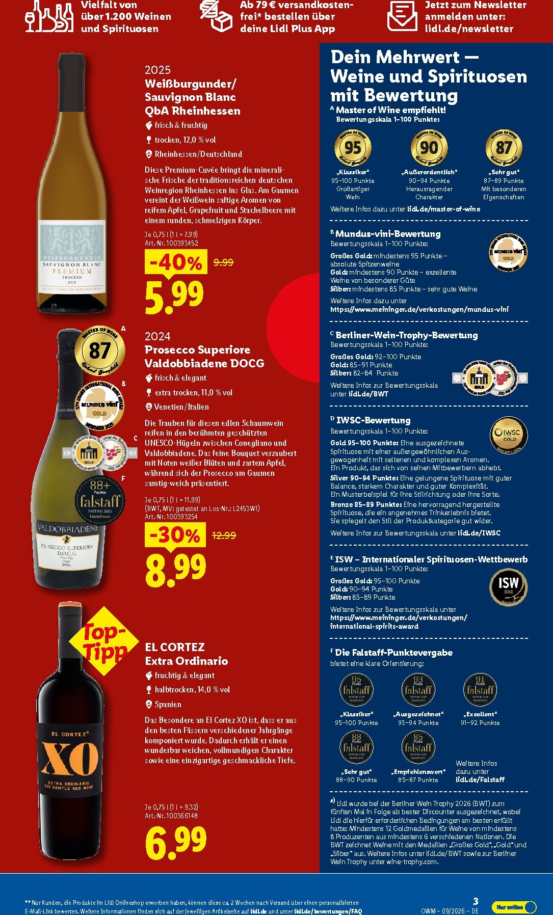 lidl - Lidl - Wein & Spirituosen Prospekt – von Dienstag 01.09.2026 bis Mittwoch 30.09.2026 - page: 3