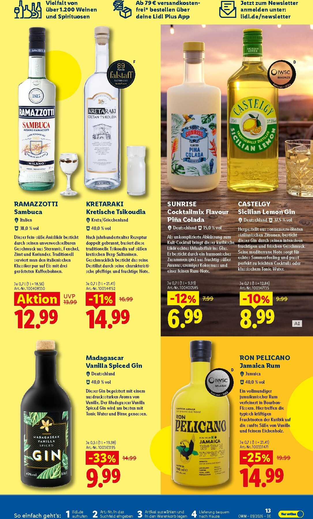 lidl - Lidl - Wein & Spirituosen Prospekt – von Dienstag 01.09.2026 bis Mittwoch 30.09.2026 - page: 13