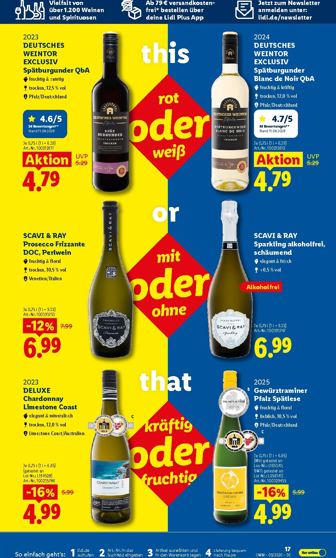 lidl - Lidl - Wein & Spirituosen Prospekt – von Dienstag 01.09.2026 bis Mittwoch 30.09.2026 - page: 17