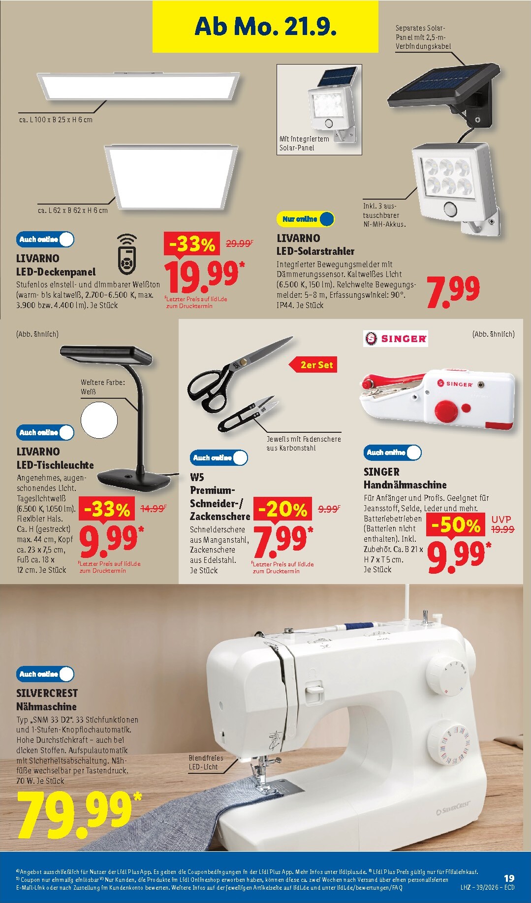 lidl - Lidl - Nonfood Prospekt nächste Woche – von Montag 21.09.2026 bis Samstag 26.09.2026 - page: 13