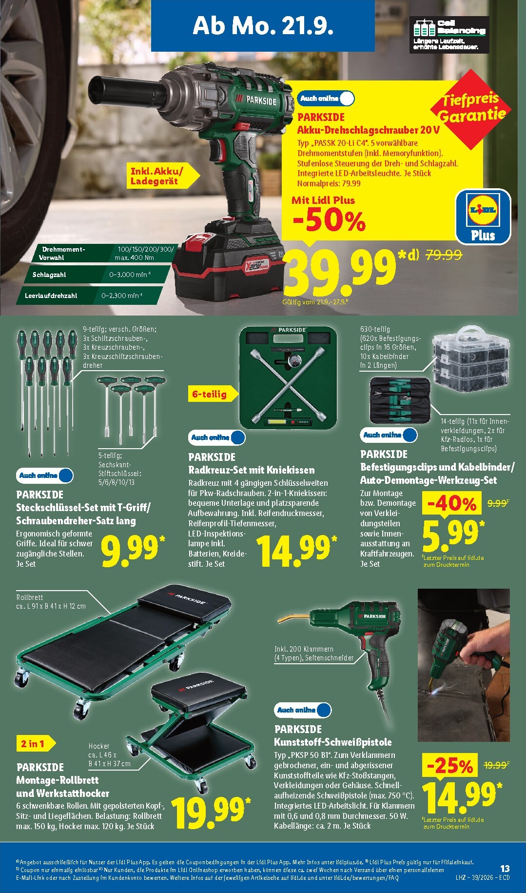 lidl - Lidl - Nonfood Prospekt nächste Woche – von Montag 21.09.2026 bis Samstag 26.09.2026 - page: 7