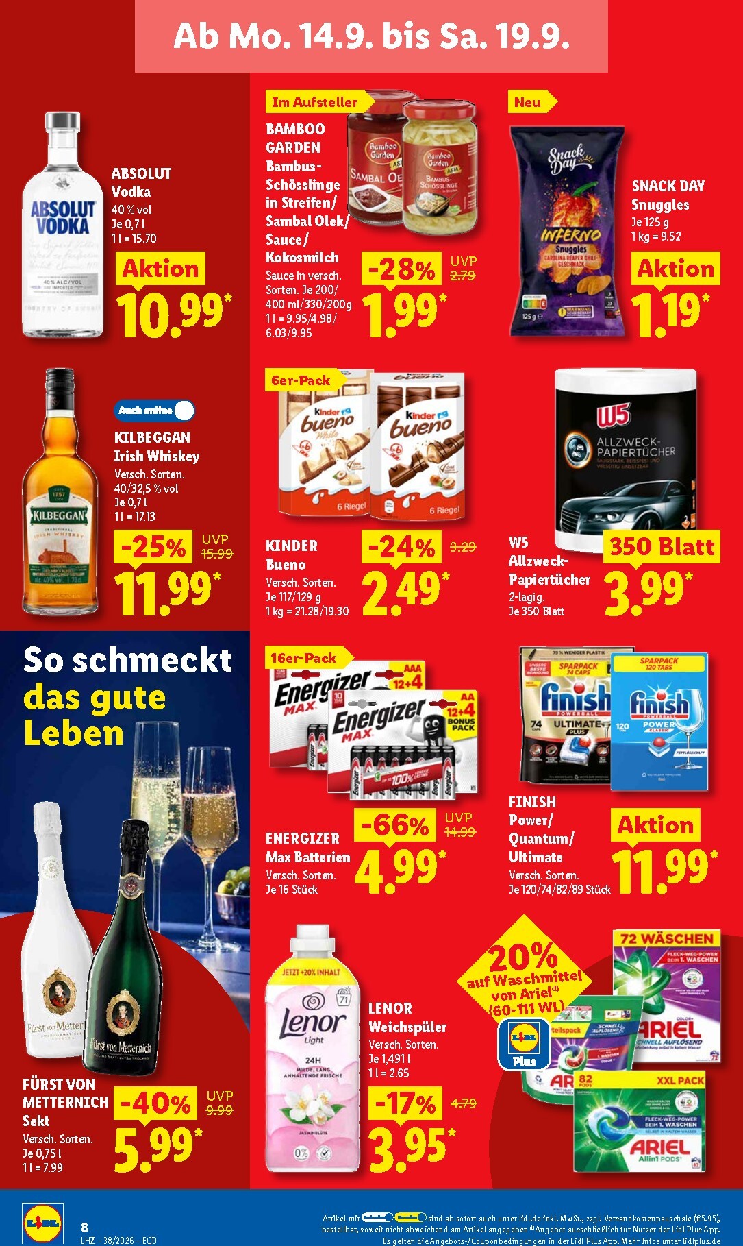lidl - Lidl Prospekt nächste Woche – von Montag 14.09.2026 bis Samstag 19.09.2026 - page: 16