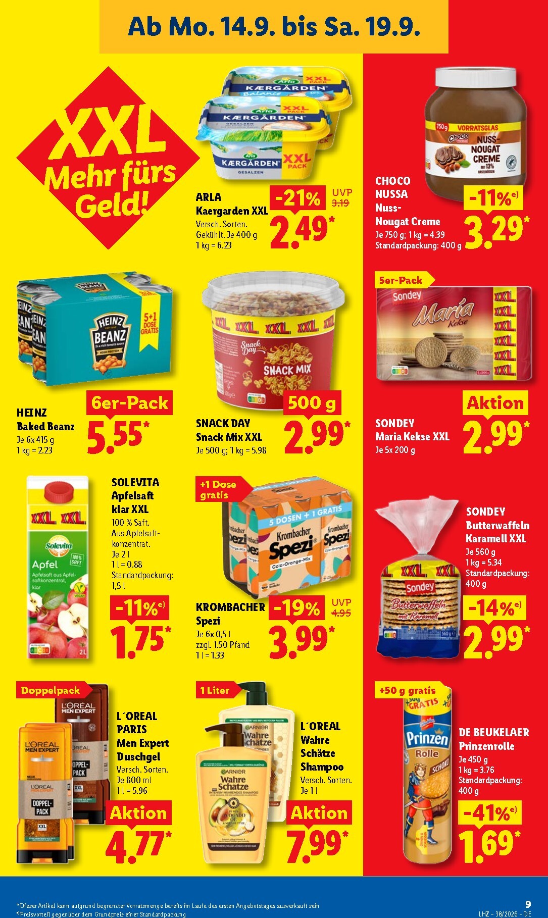 lidl - Lidl Prospekt nächste Woche – von Montag 14.09.2026 bis Samstag 19.09.2026 - page: 17