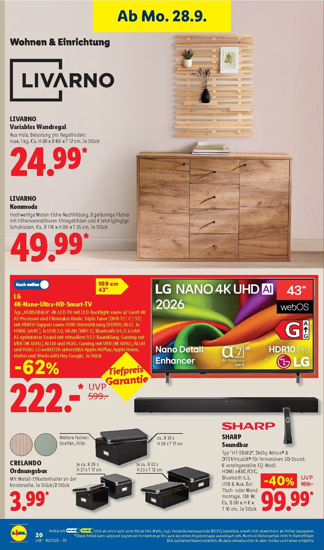 lidl - Lidl - Nonfood Prospekt nächste Woche – von Montag 28.09.2026 bis Freitag 02.10.2026 - page: 12