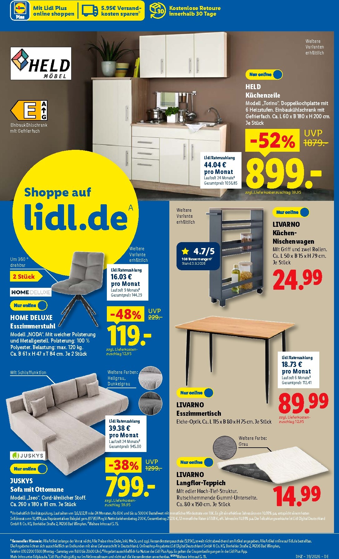 lidl - Lidl Prospekt nächste Woche – von Montag 21.09.2026 bis Samstag 26.09.2026 - page: 9