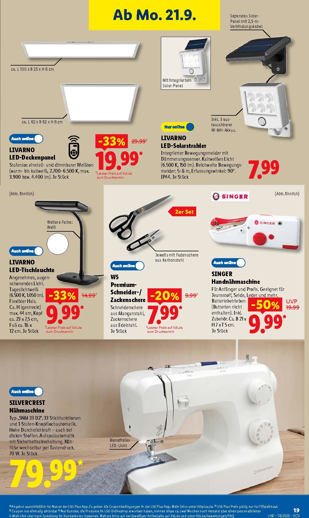 lidl - Lidl Prospekt nächste Woche – von Montag 21.09.2026 bis Samstag 26.09.2026 - page: 33