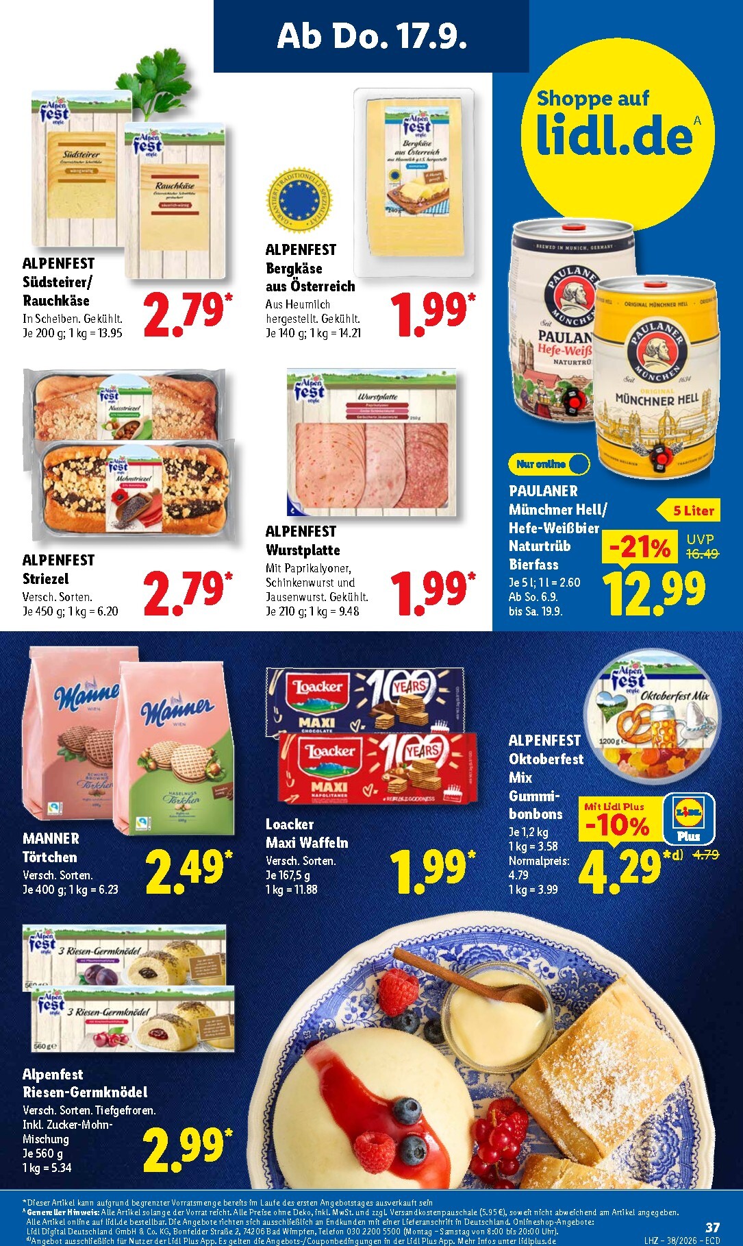 lidl - Lidl Prospekt – von Montag 14.09.2026 bis Samstag 19.09.2026 - page: 61
