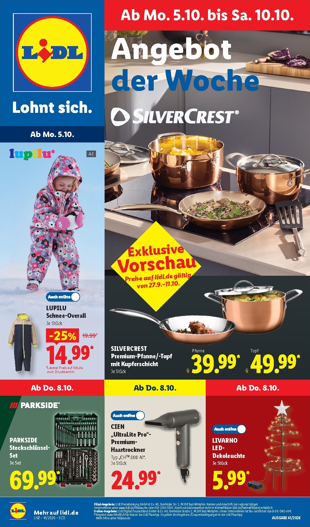 lidl - Lidl - Nonfood Prospekt nächste Woche – von Montag 05.10.2026 bis Samstag 10.10.2026