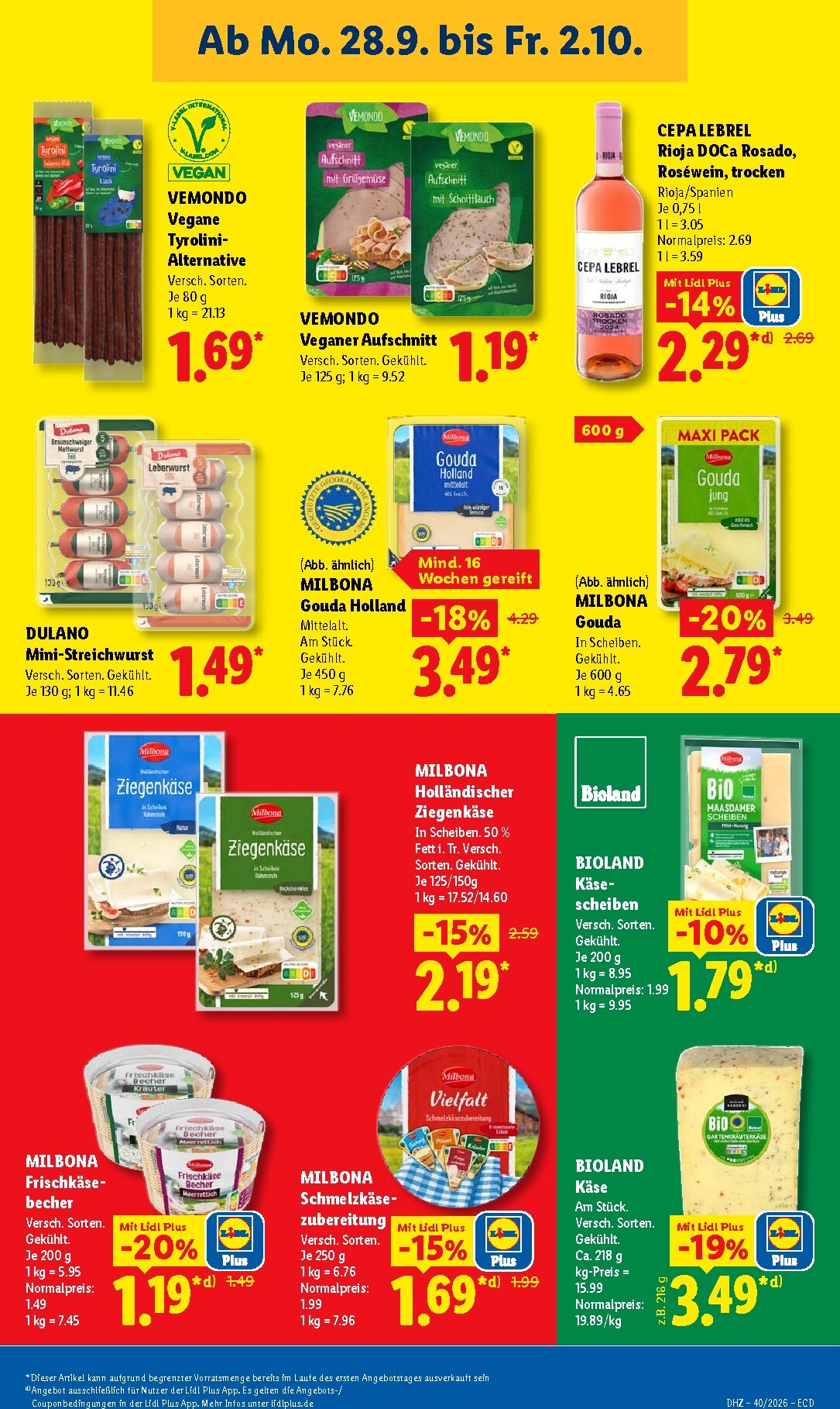 lidl - Lidl Prospekt nächste Woche – von Montag 28.09.2026 bis Freitag 02.10.2026 - page: 19