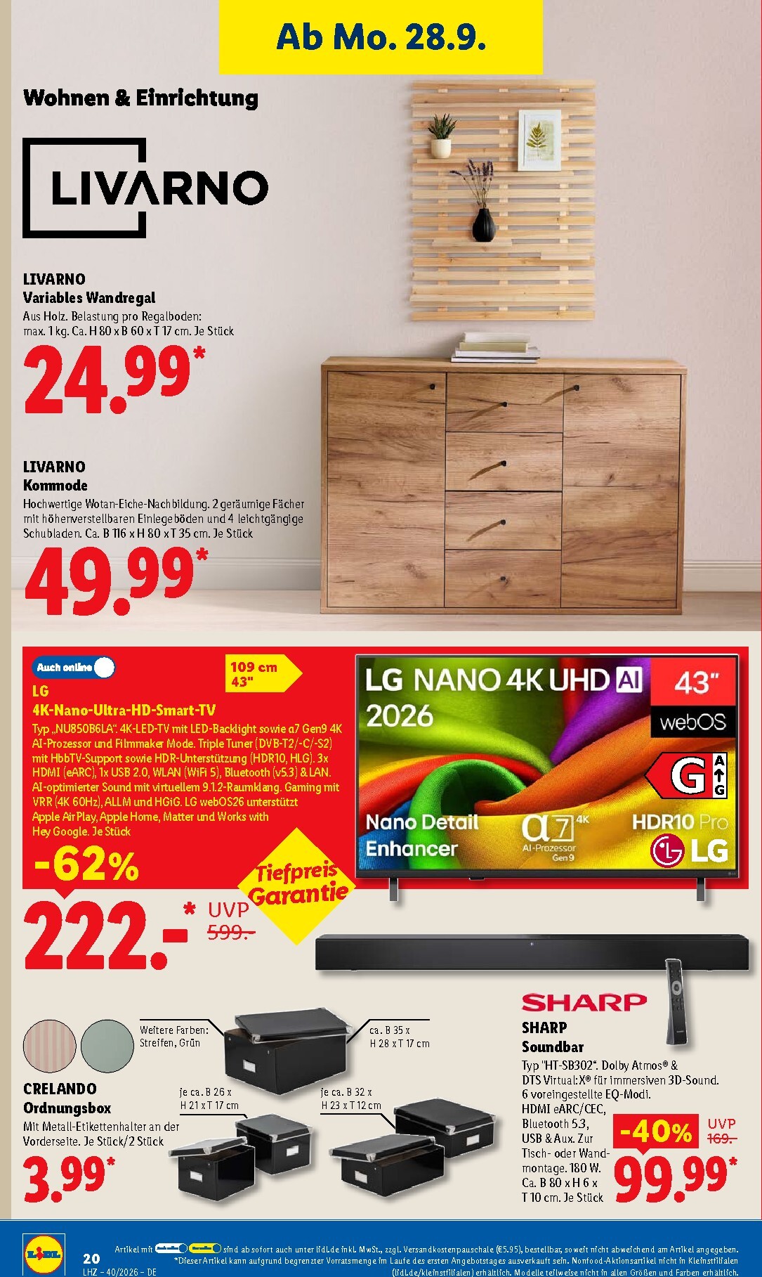 lidl - Lidl Prospekt nächste Woche – von Montag 28.09.2026 bis Freitag 02.10.2026 - page: 36
