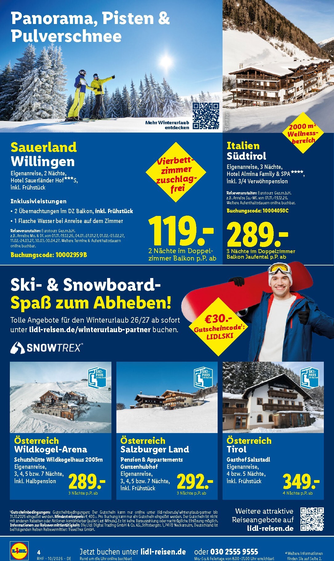 lidl - Lidl - Reise-Highlights Prospekt – von Mittwoch 30.09.2026 bis Samstag 31.10.2026 - page: 4