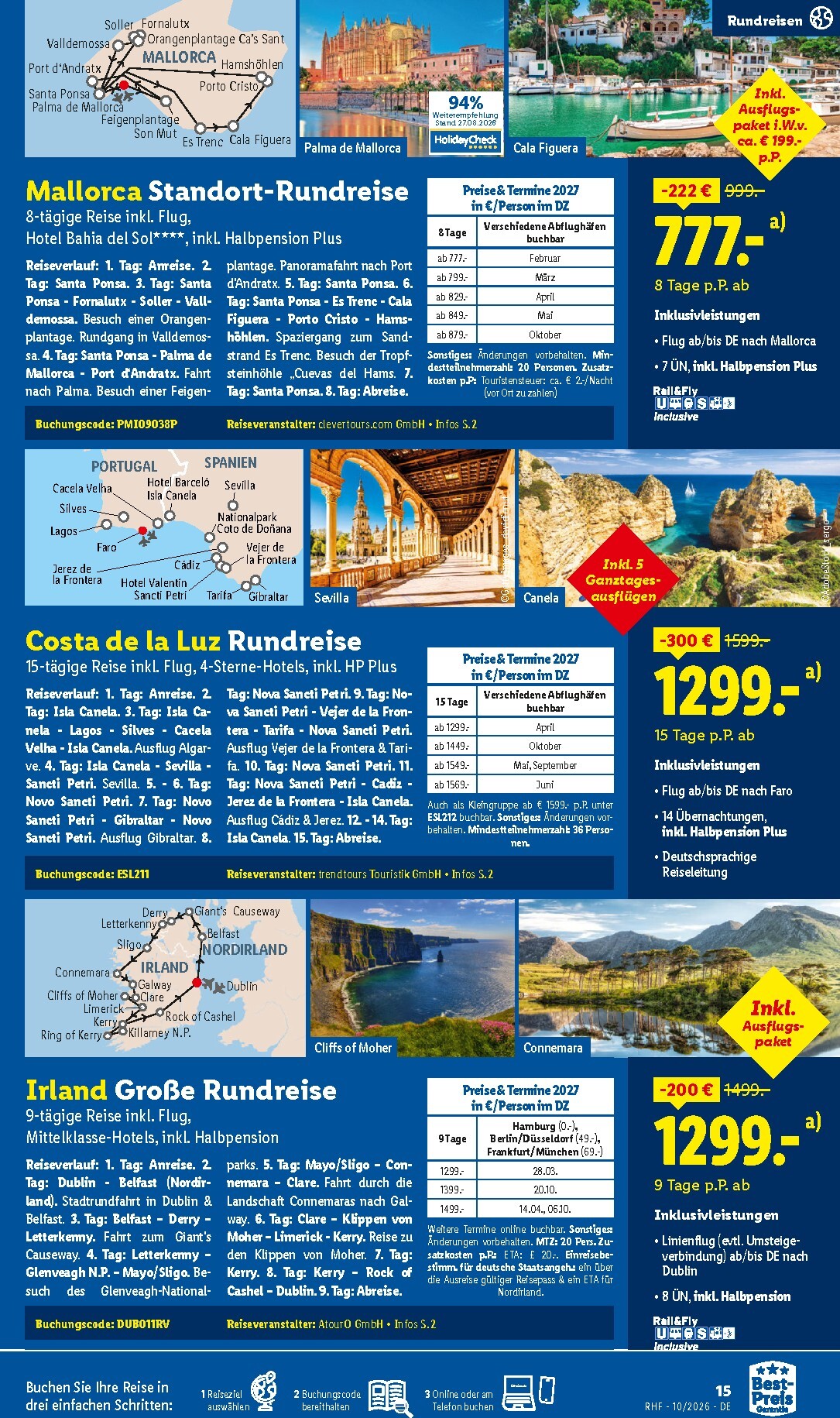 lidl - Lidl - Reise-Highlights Prospekt – von Mittwoch 30.09.2026 bis Samstag 31.10.2026 - page: 15
