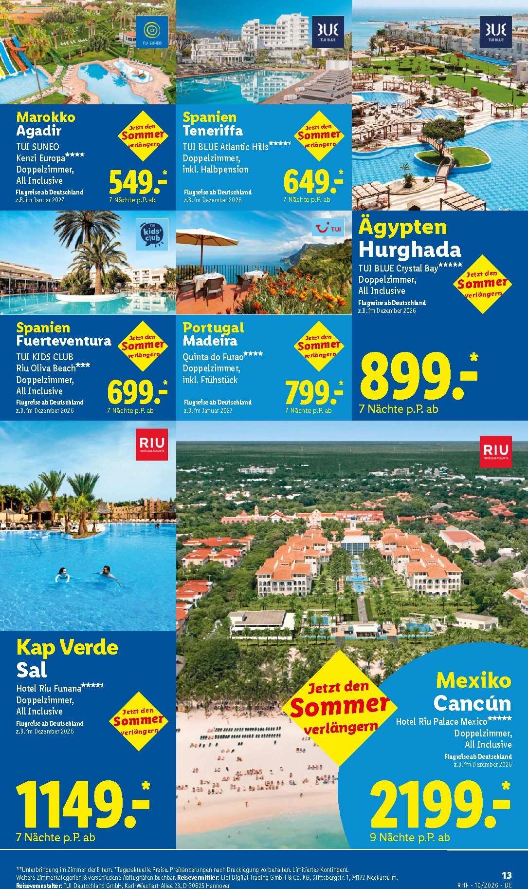 lidl - Lidl - Reise-Highlights Prospekt – von Mittwoch 30.09.2026 bis Samstag 31.10.2026 - page: 13