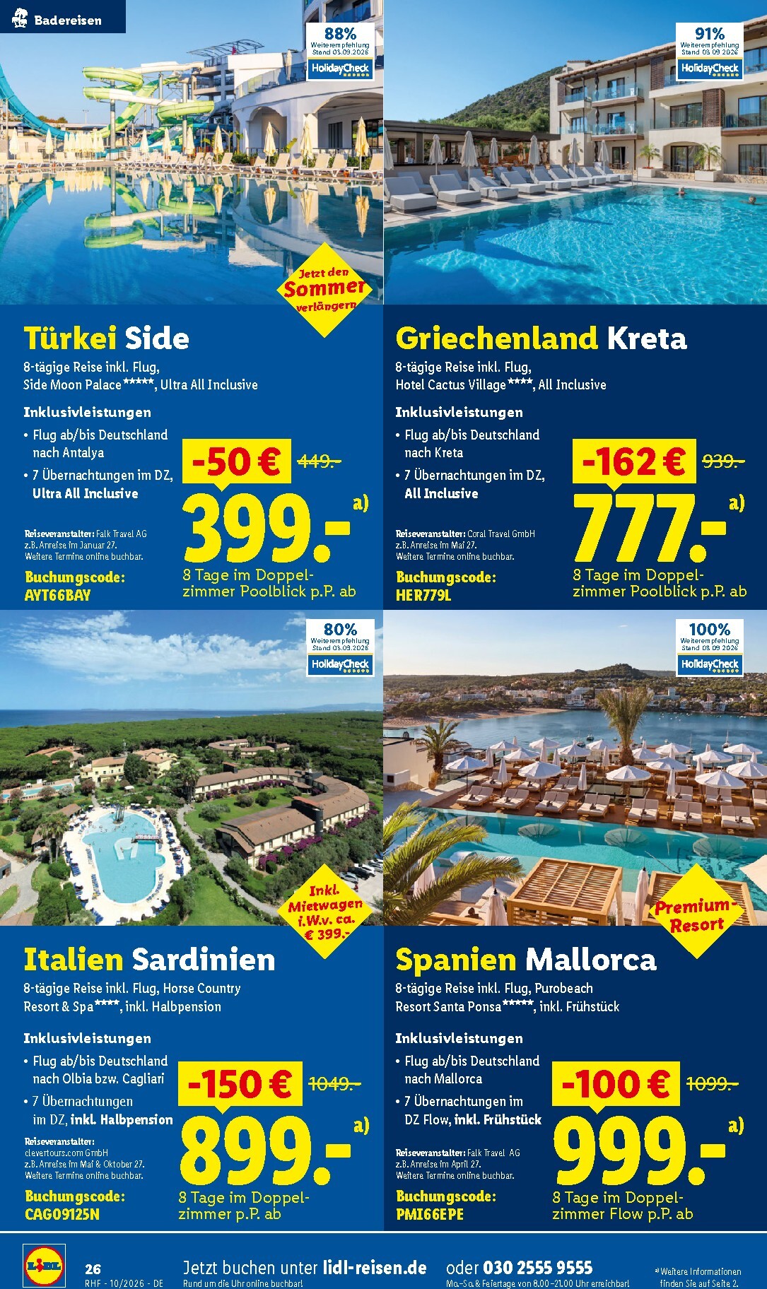 lidl - Lidl - Reise-Highlights Prospekt – von Mittwoch 30.09.2026 bis Samstag 31.10.2026 - page: 26