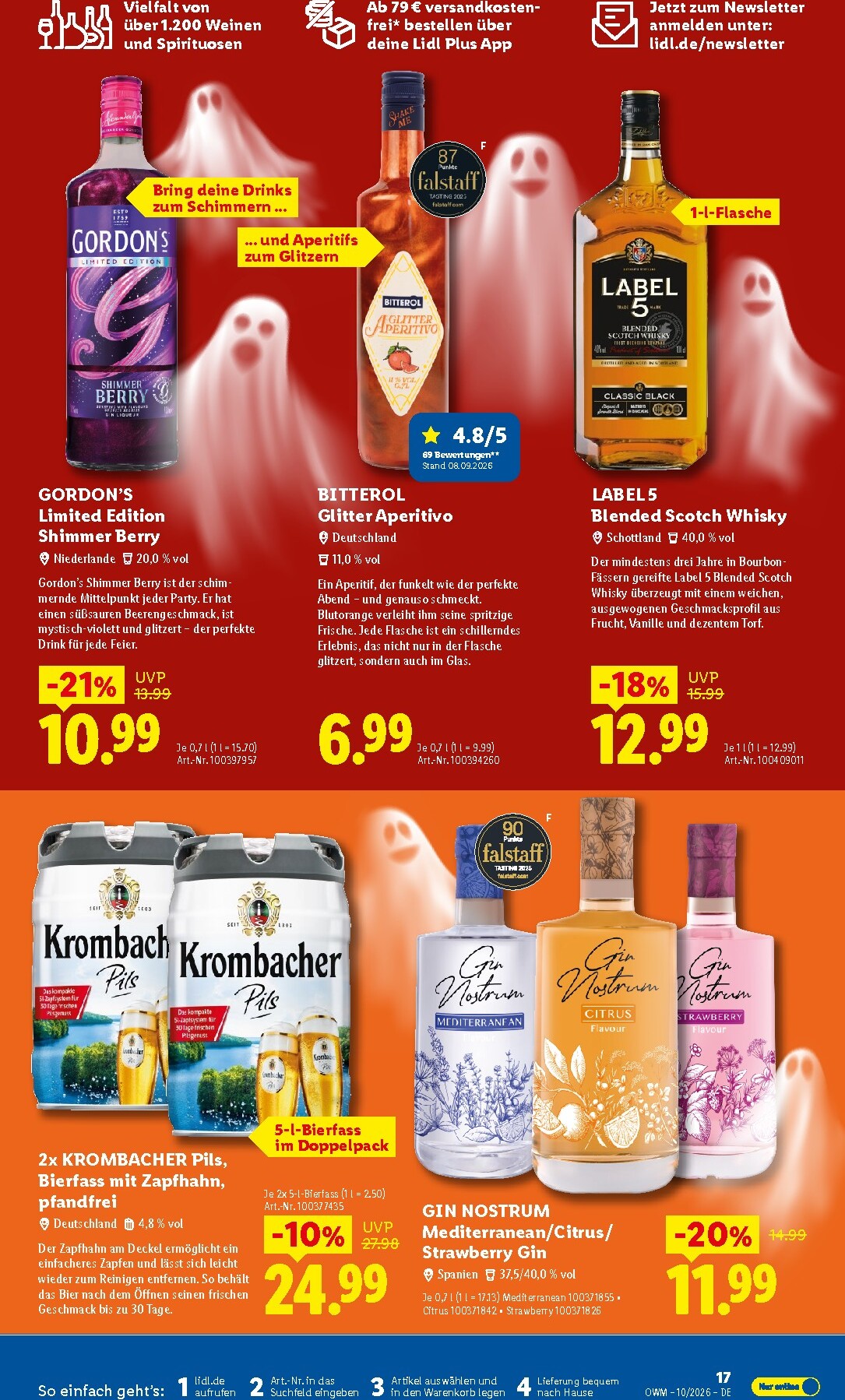 lidl - Lidl - Wein & Spirituosen Prospekt – von Donnerstag 01.10.2026 bis Samstag 31.10.2026 - page: 17