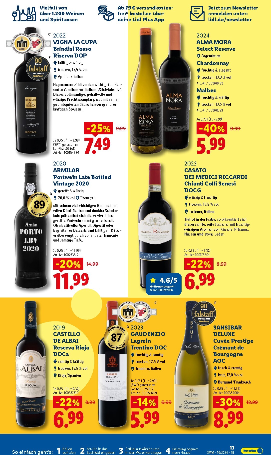 lidl - Lidl - Wein & Spirituosen Prospekt – von Donnerstag 01.10.2026 bis Samstag 31.10.2026 - page: 13