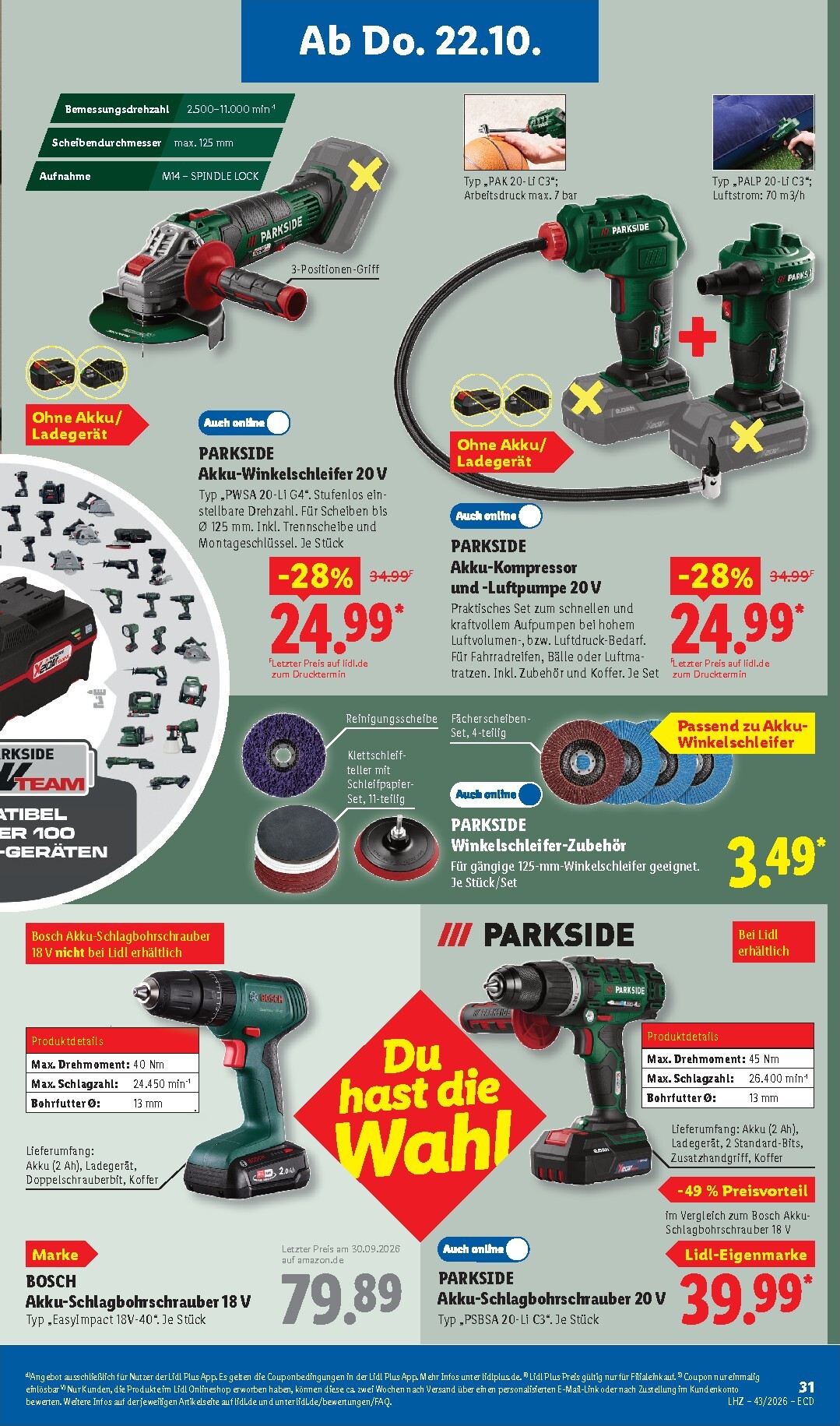 lidl - Lidl - Angebot der Woche Prospekt nächste Woche – von Montag 19.10.2026 bis Samstag 24.10.2026 - page: 19
