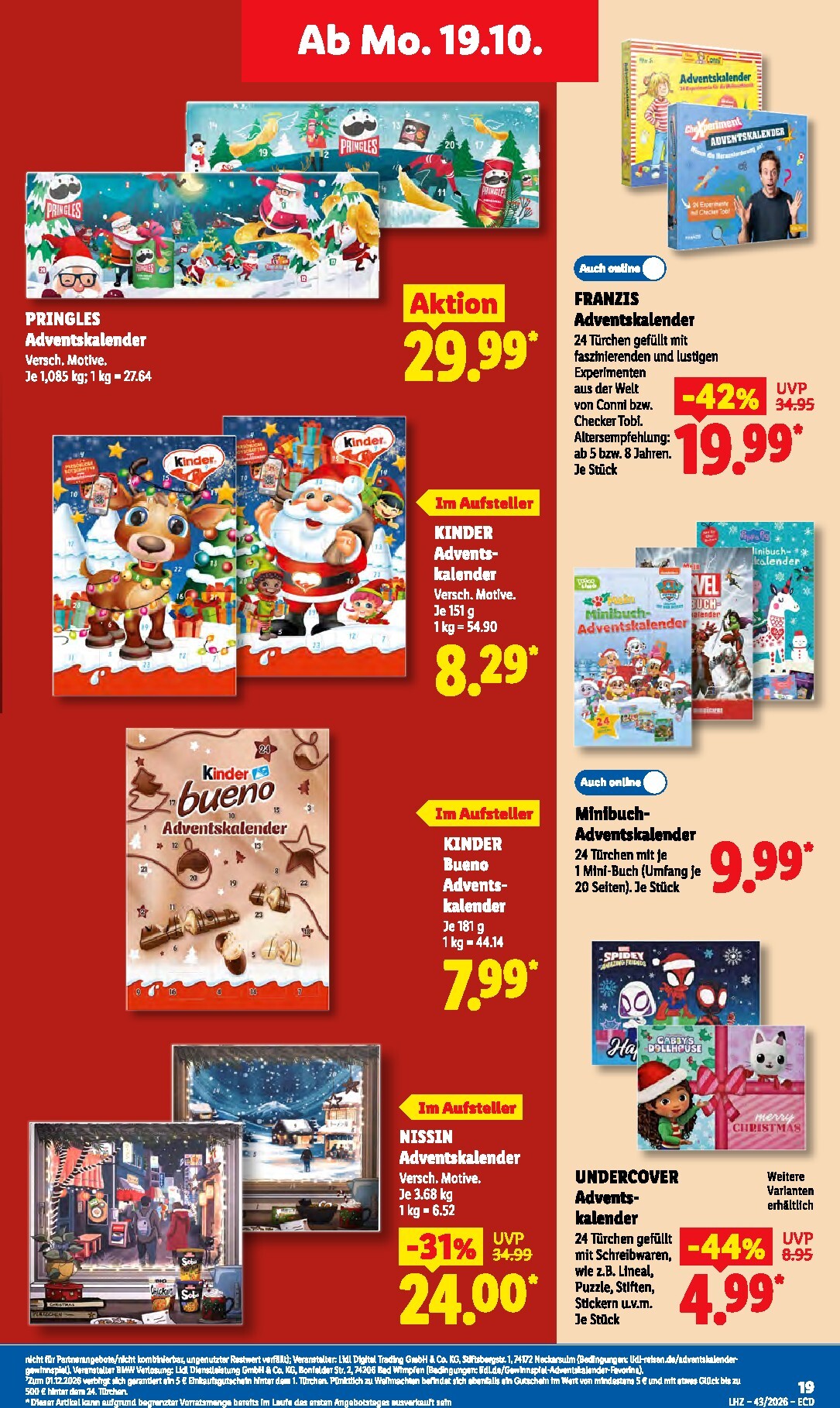lidl - Lidl Prospekt nächste Woche – von Montag 19.10.2026 bis Samstag 24.10.2026 - page: 31