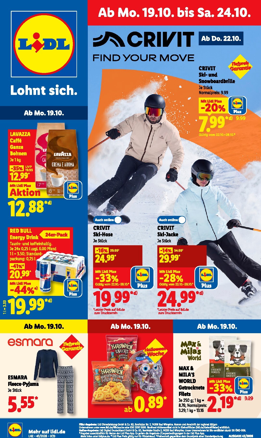 lidl - Lidl Prospekt nächste Woche – von Montag 19.10.2026 bis Samstag 24.10.2026