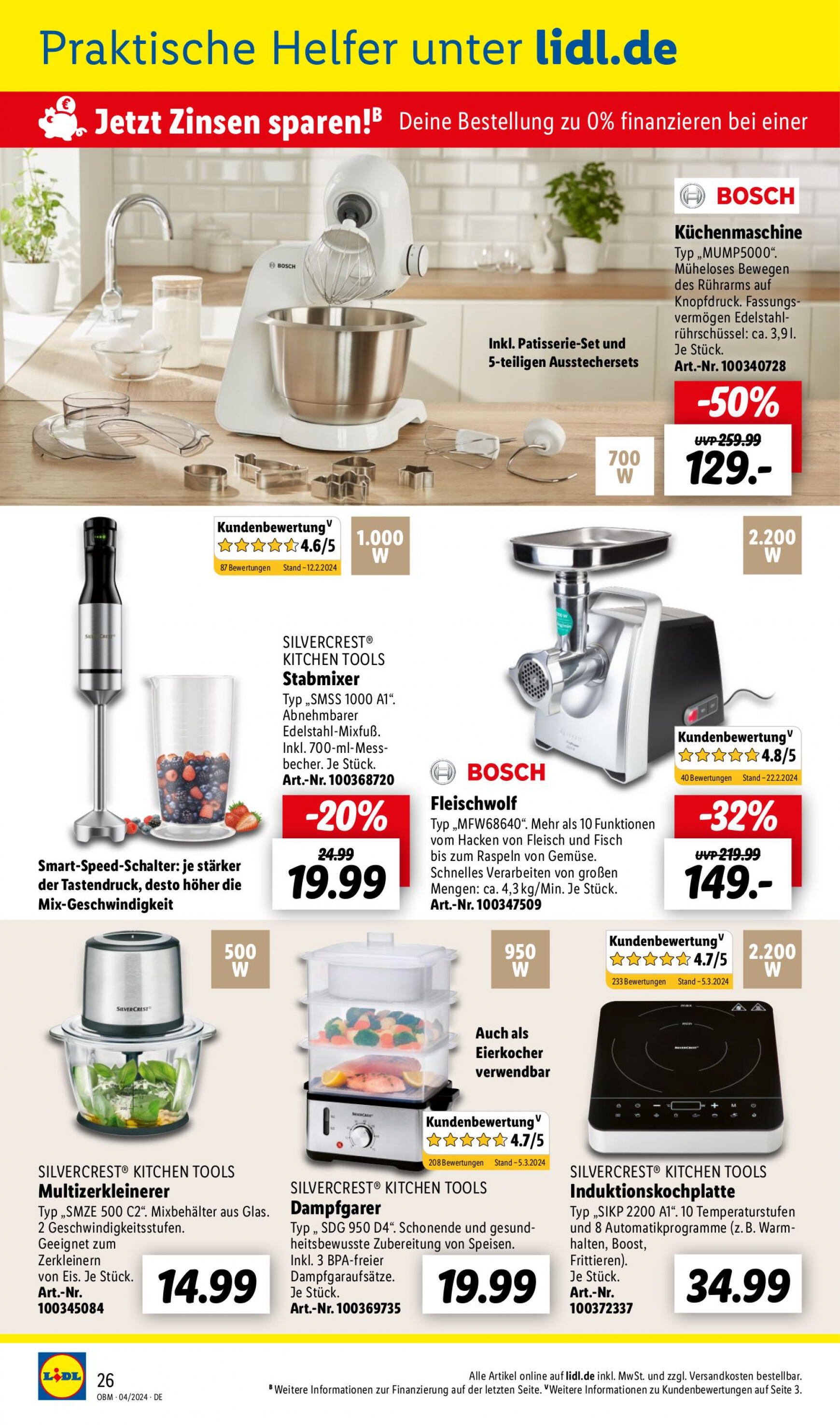 lidl - Flyer Lidl - Aktuelle Onlineshop-Highlights aktuell 01.04. - 30.04. - page: 26