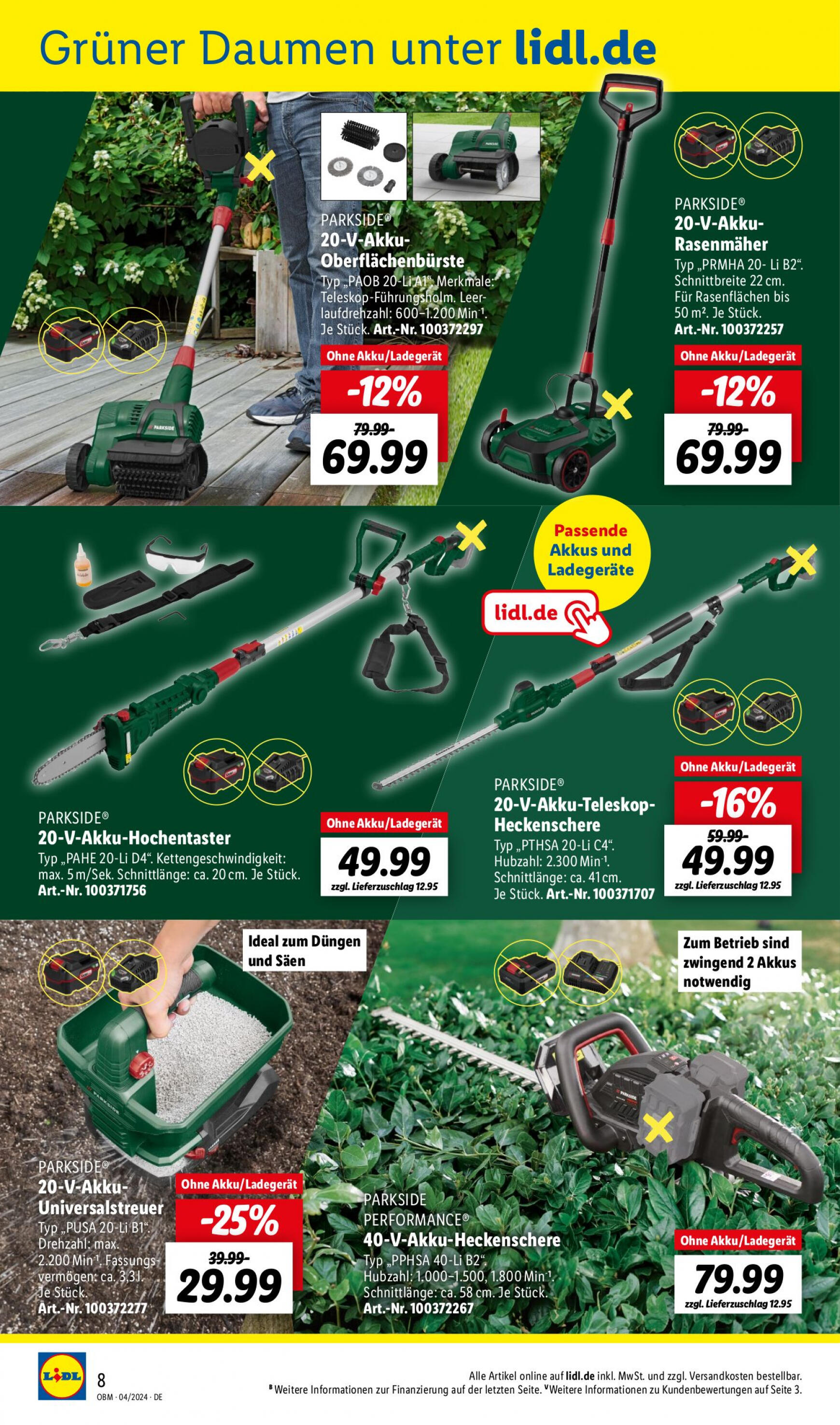 lidl - Flyer Lidl - Aktuelle Onlineshop-Highlights aktuell 01.04. - 30.04. - page: 8