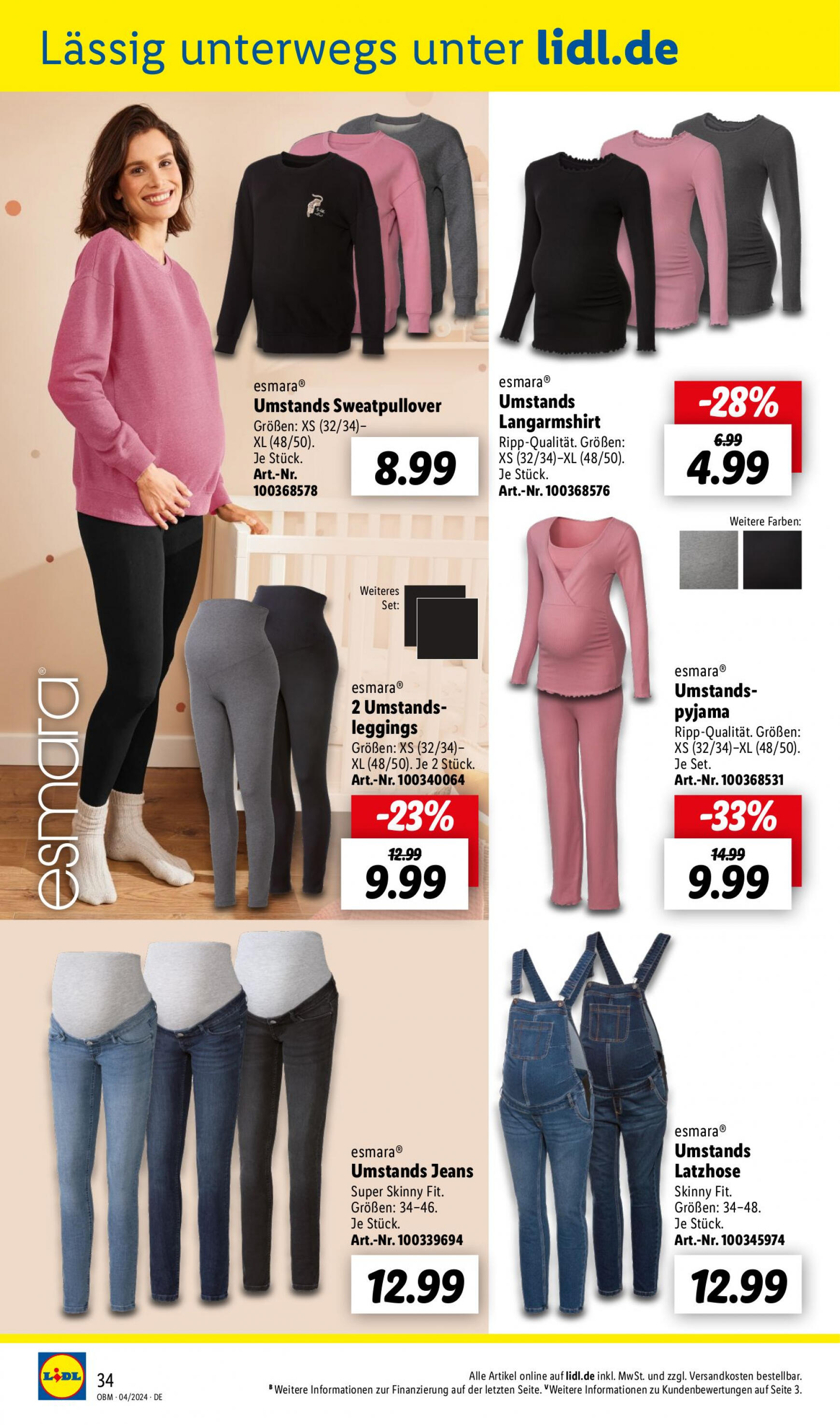lidl - Flyer Lidl - Aktuelle Onlineshop-Highlights aktuell 01.04. - 30.04. - page: 34