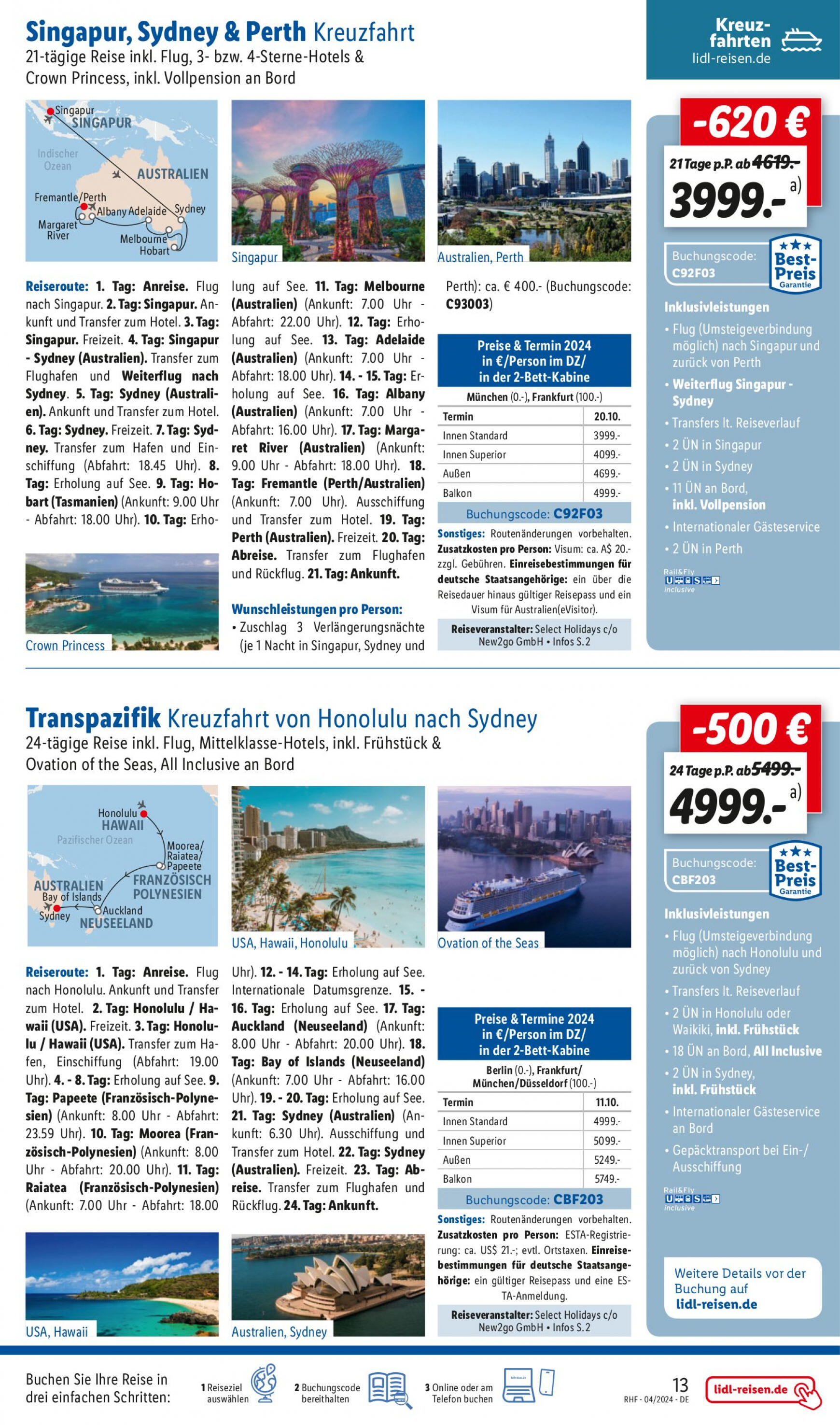 lidl - Flyer Lidl - April Reise-Highlights aktuell 27.03. - 30.04. - page: 13