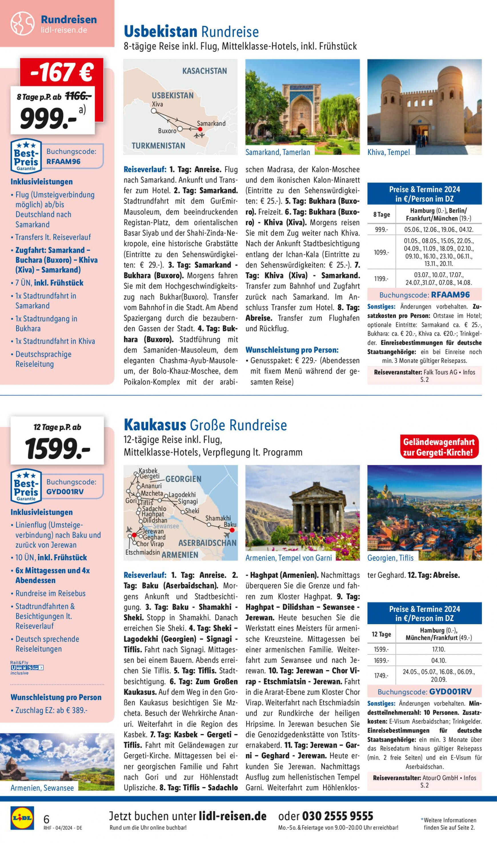 lidl - Flyer Lidl - April Reise-Highlights aktuell 27.03. - 30.04. - page: 6