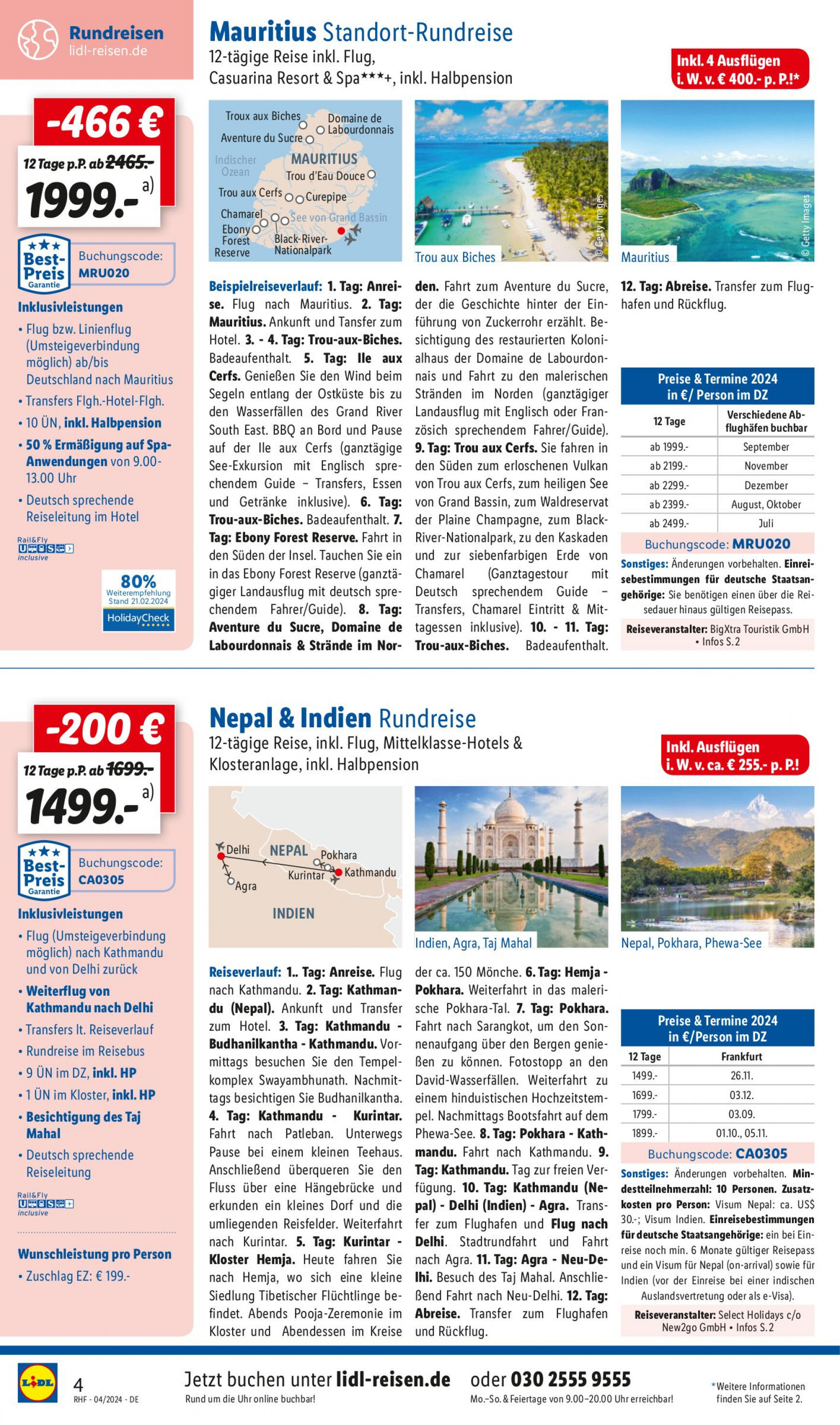lidl - Flyer Lidl - April Reise-Highlights aktuell 27.03. - 30.04. - page: 4