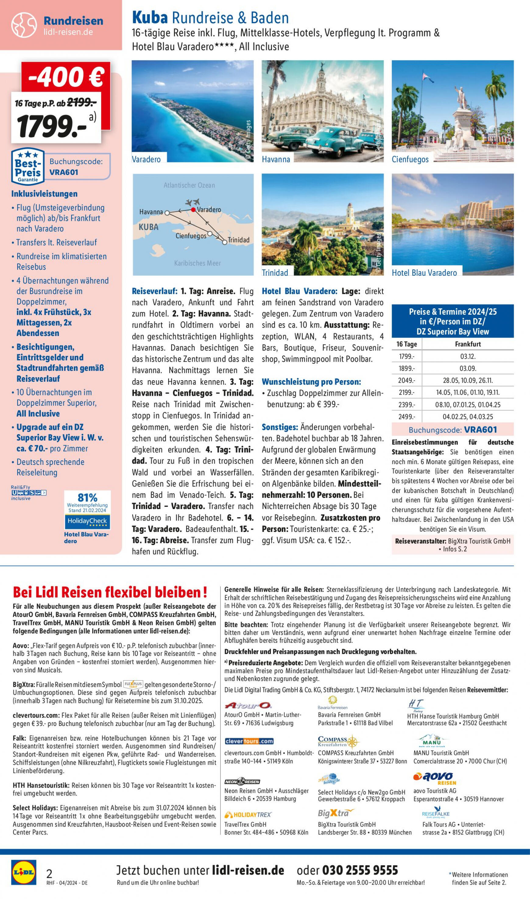 lidl - Flyer Lidl - April Reise-Highlights aktuell 27.03. - 30.04. - page: 2