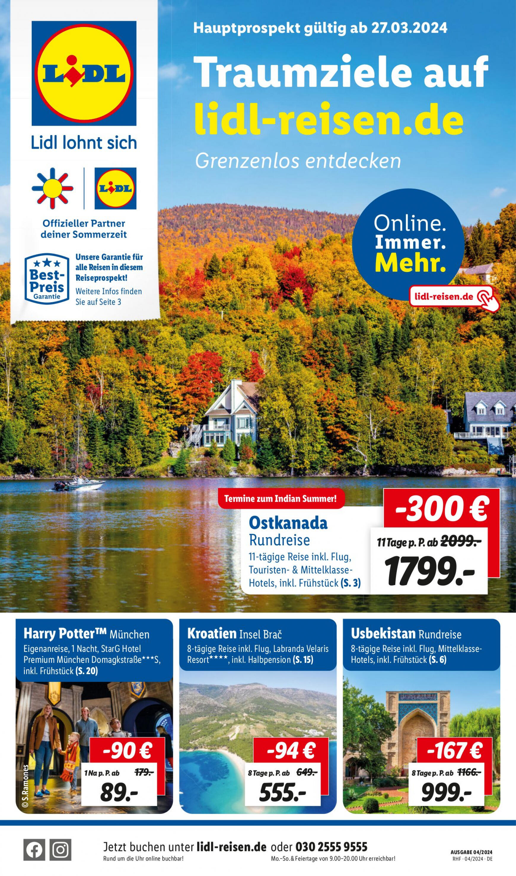 lidl - Flyer Lidl - April Reise-Highlights aktuell 27.03. - 30.04. - page: 1