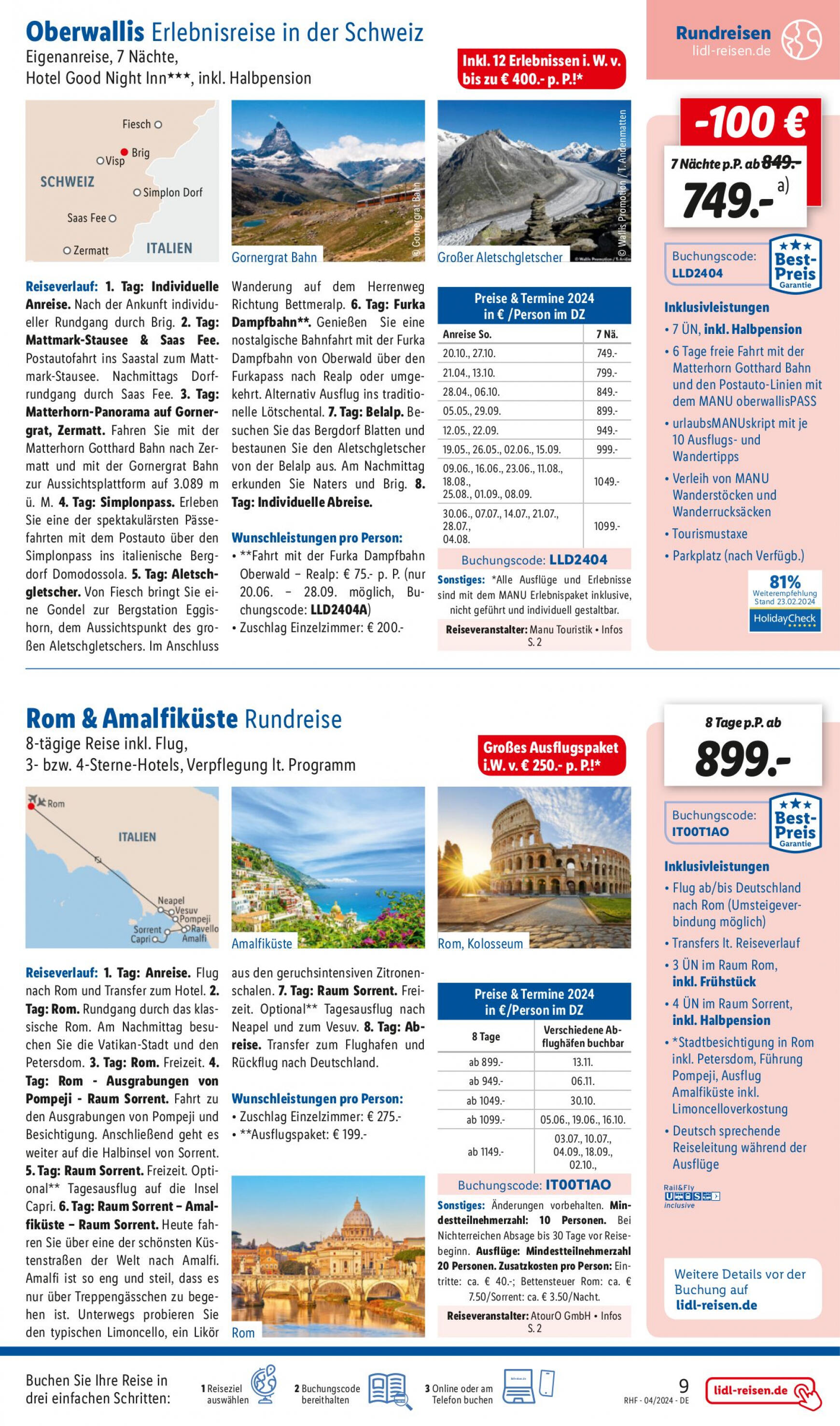 lidl - Flyer Lidl - April Reise-Highlights aktuell 27.03. - 30.04. - page: 9