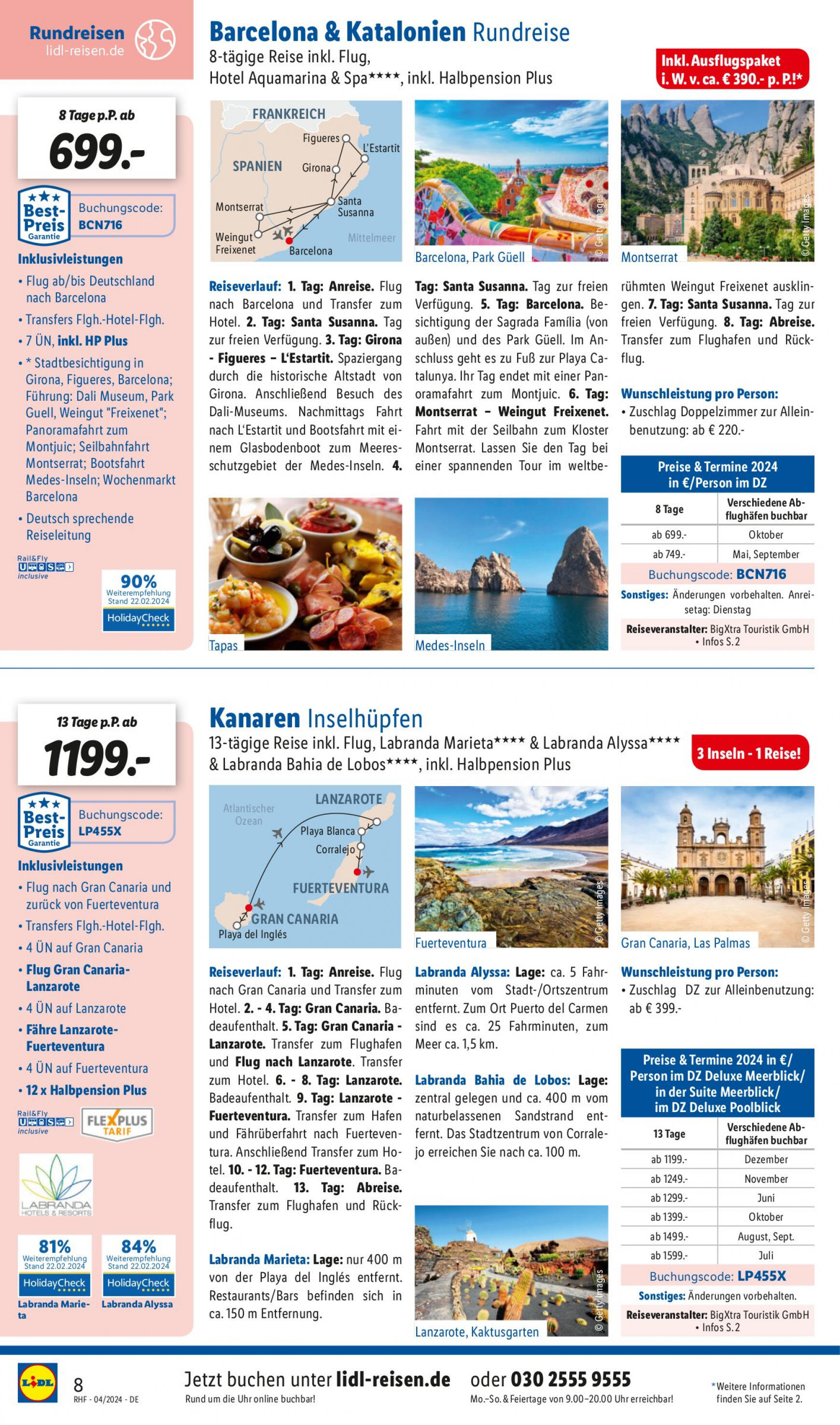 lidl - Flyer Lidl - April Reise-Highlights aktuell 27.03. - 30.04. - page: 8