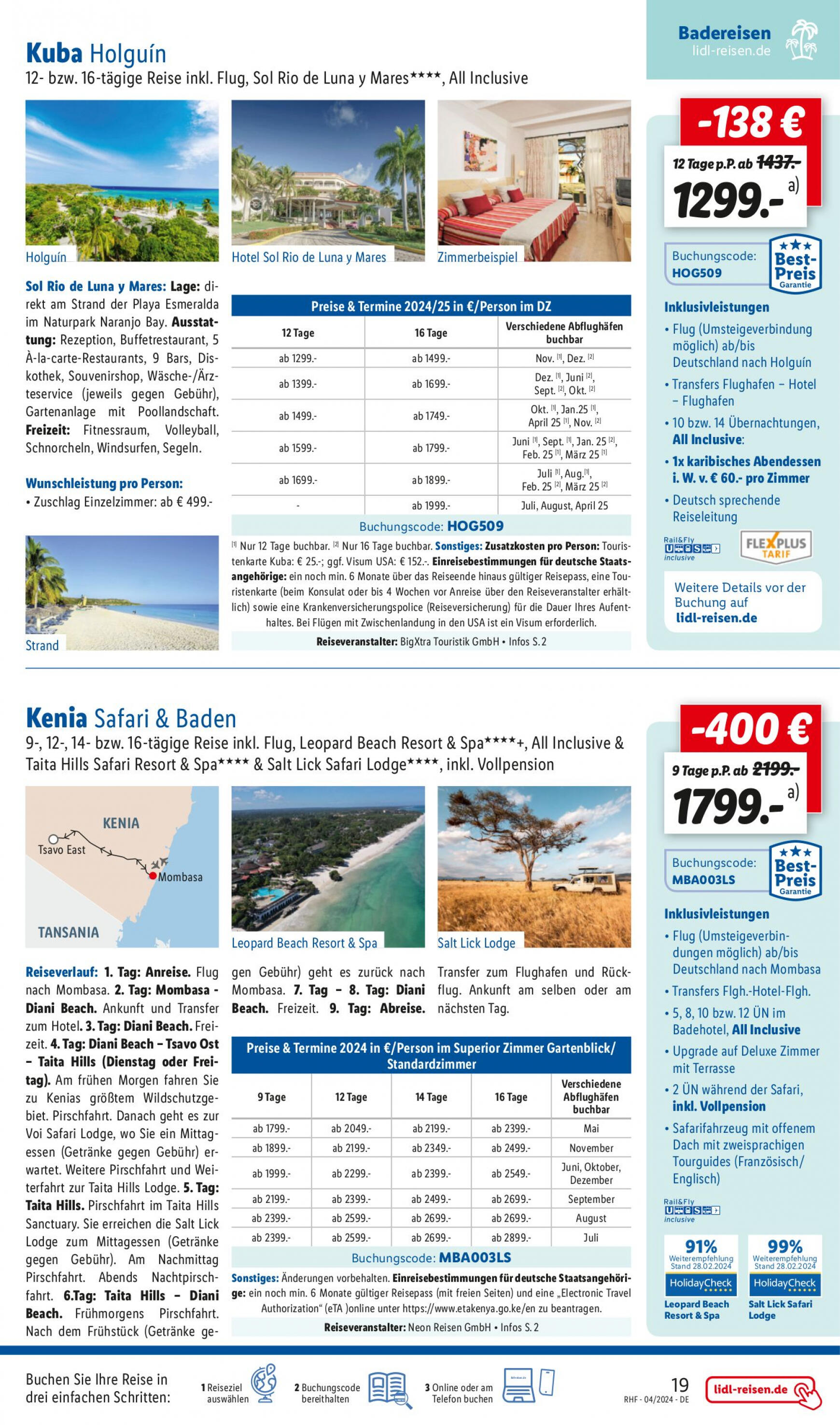 lidl - Flyer Lidl - April Reise-Highlights aktuell 27.03. - 30.04. - page: 19