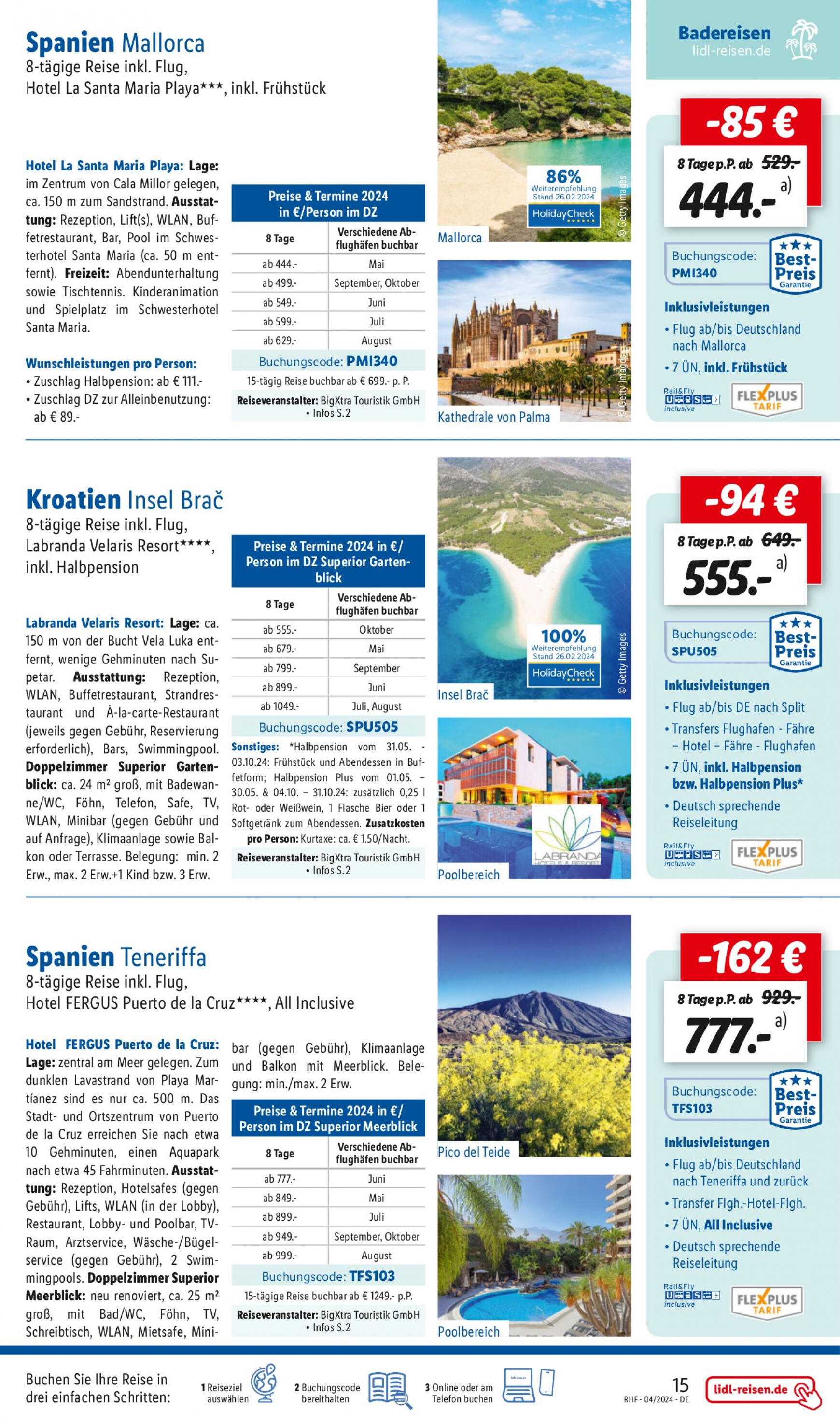 lidl - Flyer Lidl - April Reise-Highlights aktuell 27.03. - 30.04. - page: 15