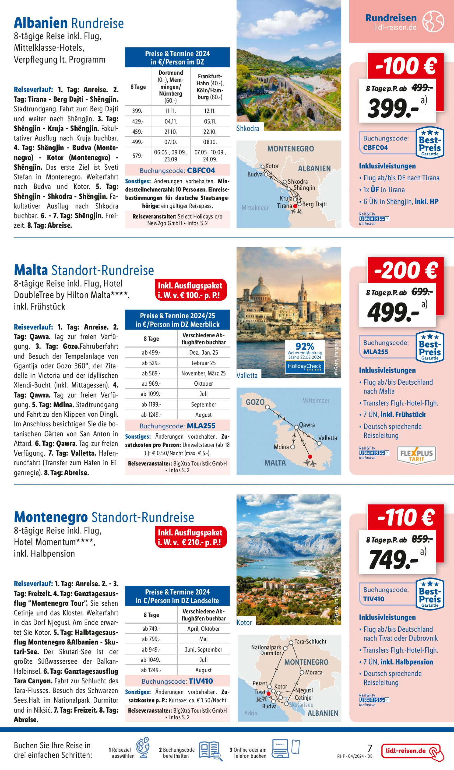 lidl - Flyer Lidl - April Reise-Highlights aktuell 27.03. - 30.04. - page: 7