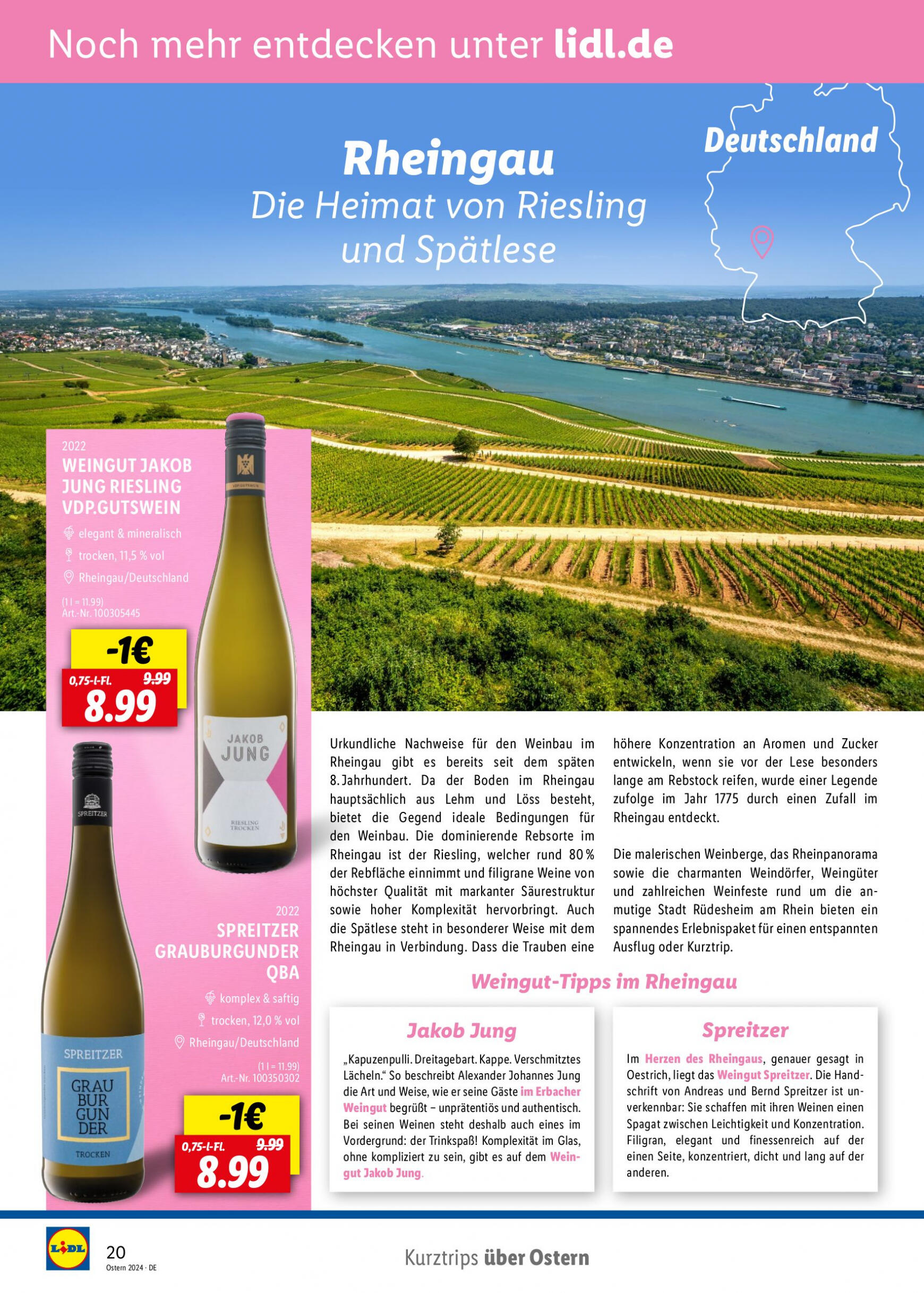 lidl - Flyer Lidl - Wein Entkorkt aktuell 04.03. - 30.04. - page: 20