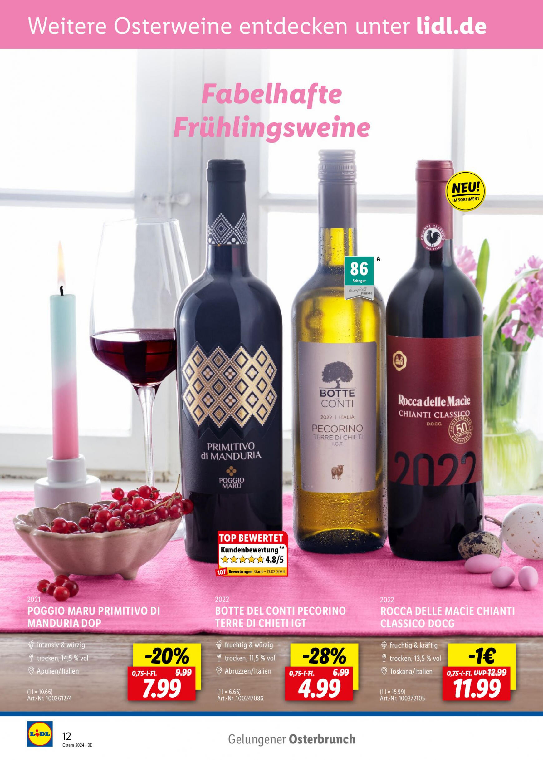 lidl - Flyer Lidl - Wein Entkorkt aktuell 04.03. - 30.04. - page: 12